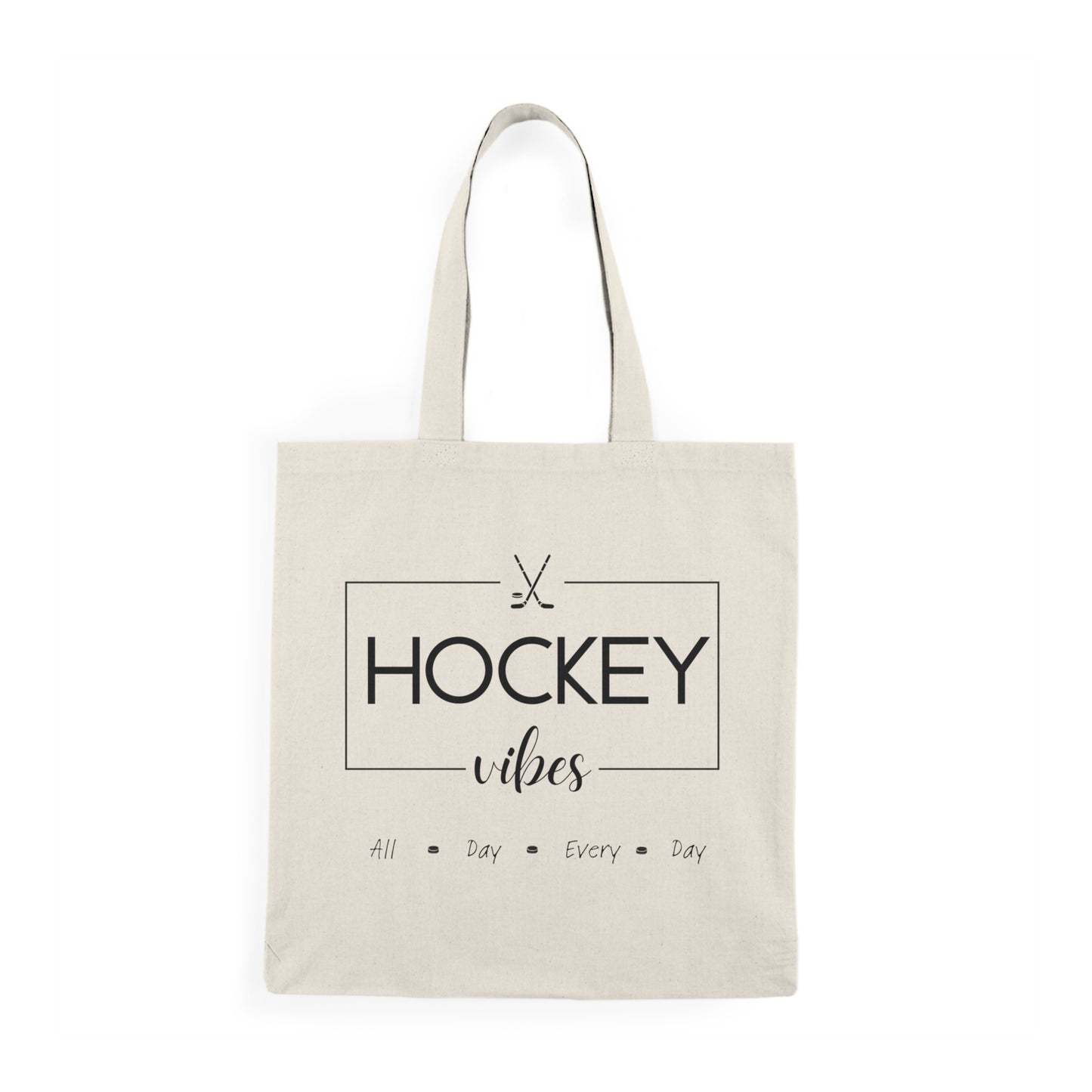 Natural Tote Bag - Hockey Vibes