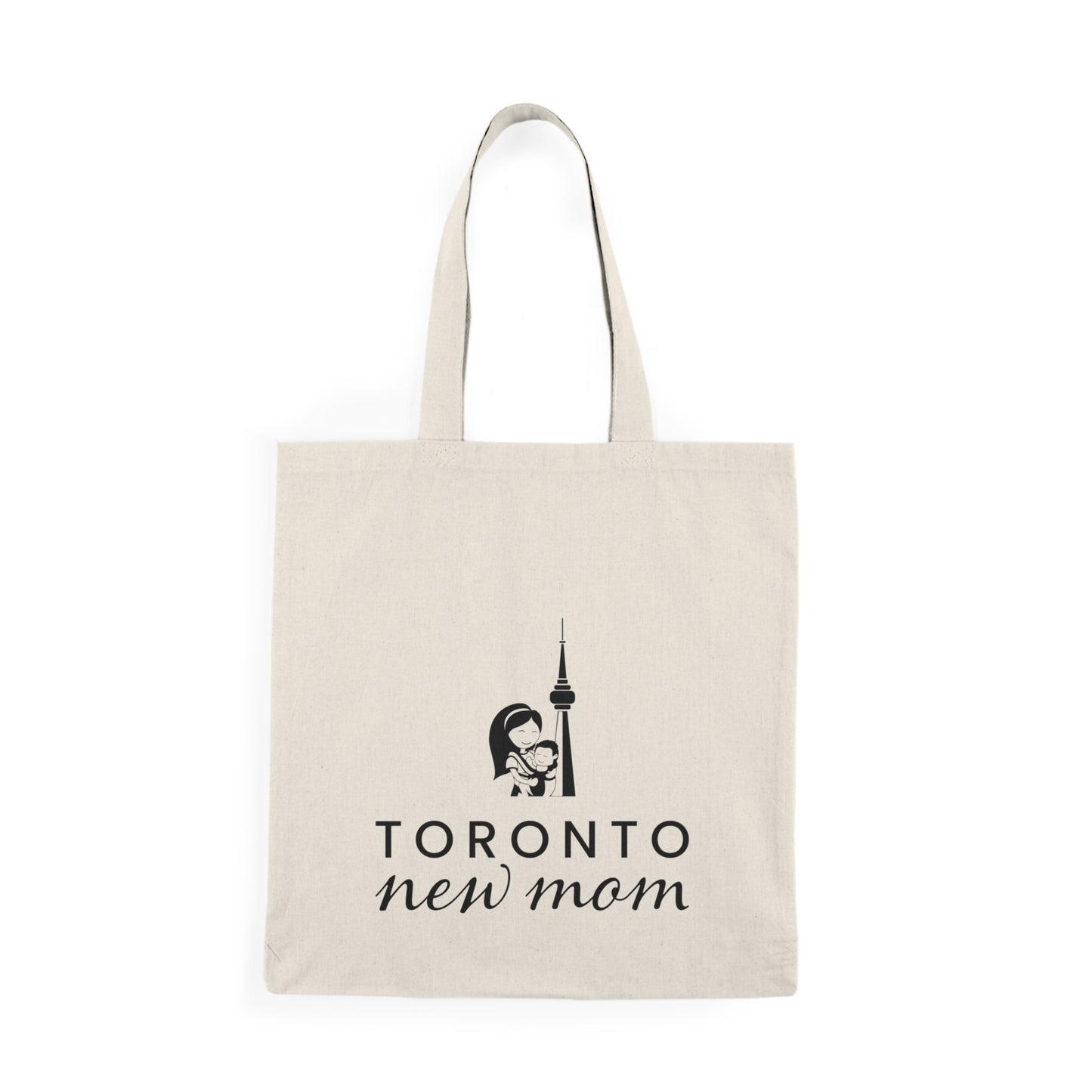 Natural Tote Bag - Toronto New Mom Print