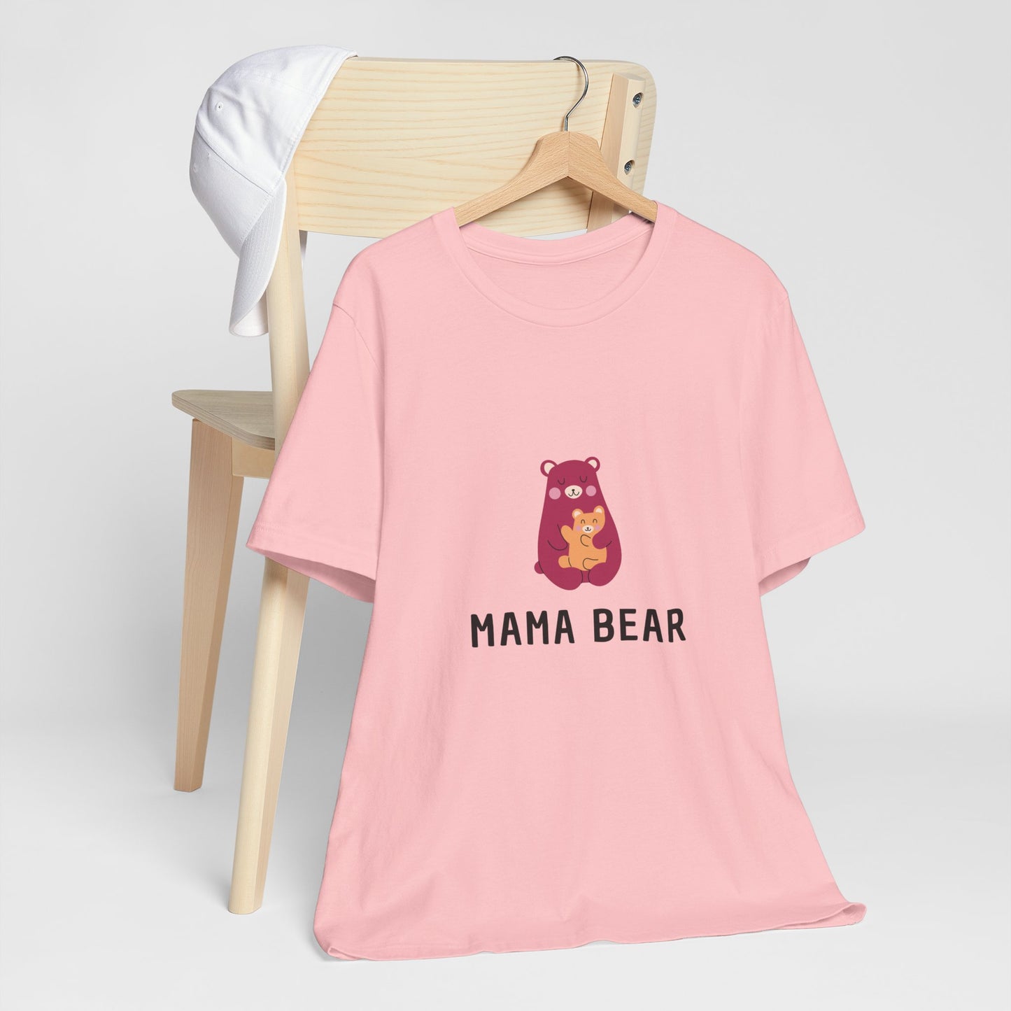 Unisex Jersey Short Sleeve Tee- Pink Mama Bear