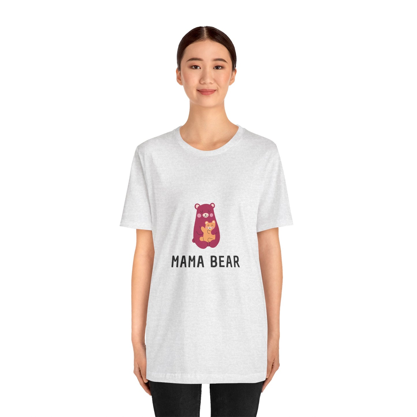 Unisex Jersey Short Sleeve Tee- Pink Mama Bear