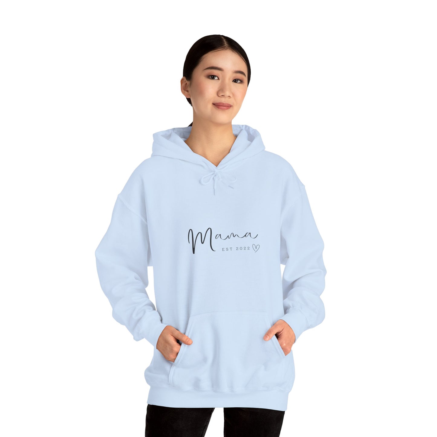 Unisex Hooded Sweatshirt- MAMA EST 2022