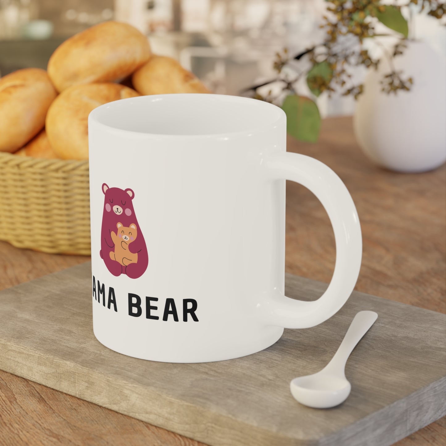 Ceramic Mug- Pink Mama Bear