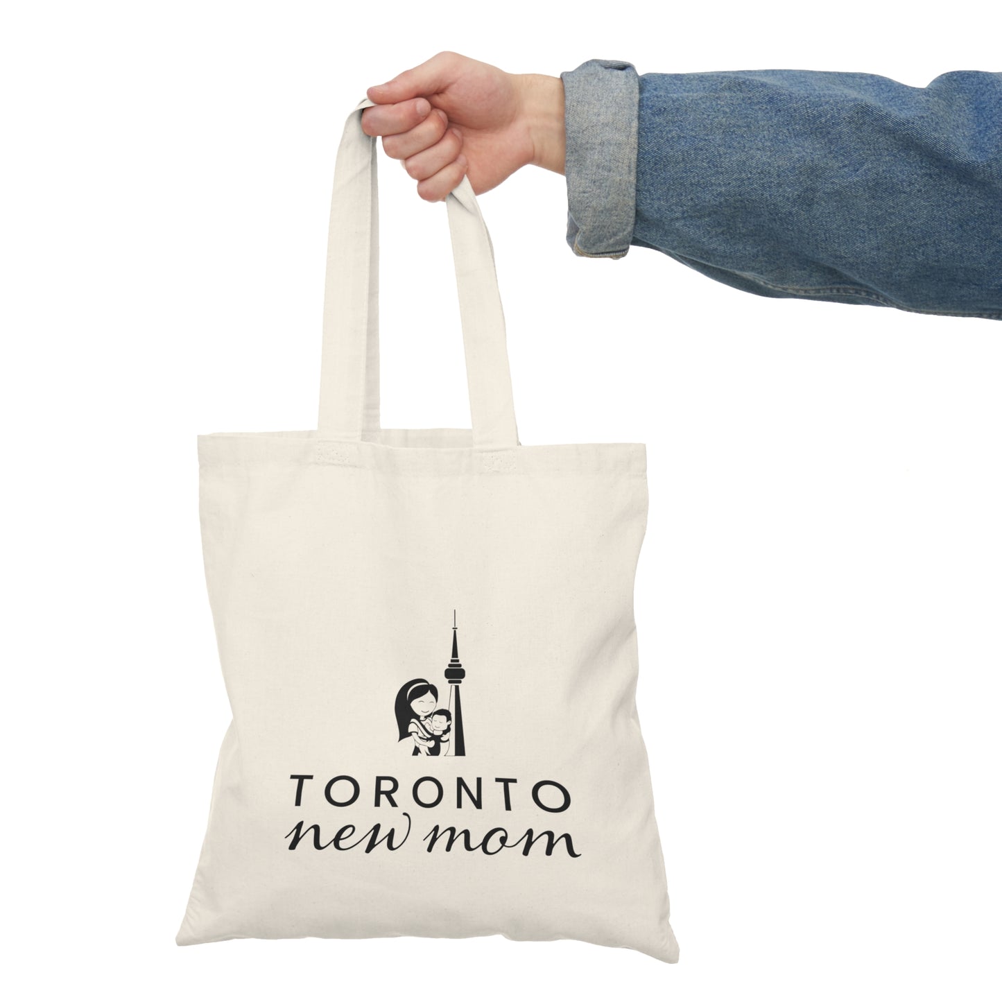 Natural Tote Bag - Toronto New Mom Print