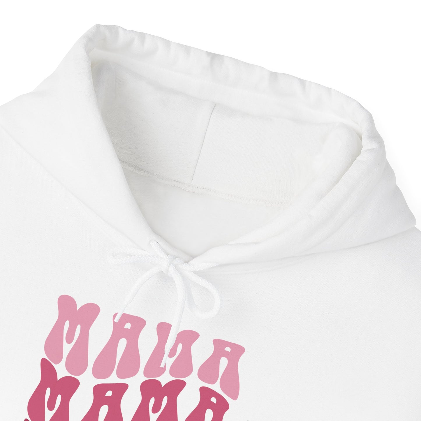 Unisex Hooded Sweatshirt- Mama print in pink