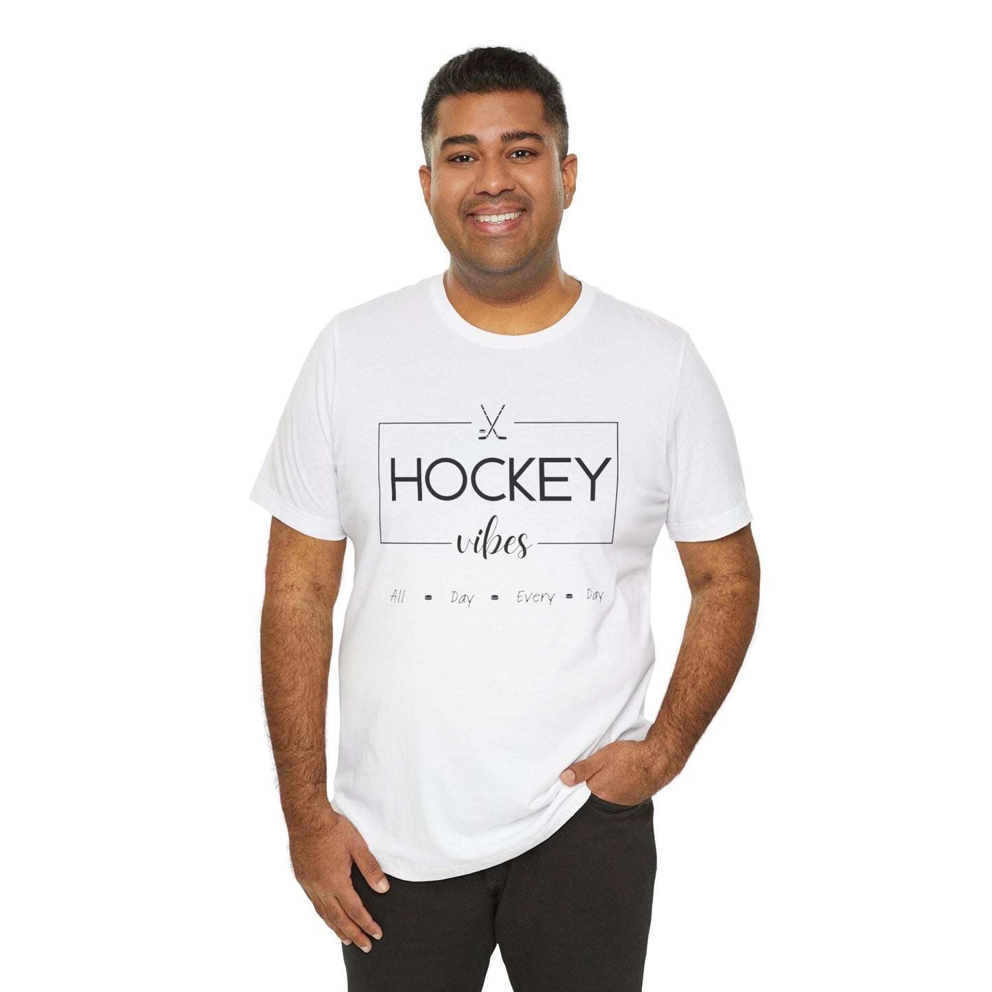 Unisex Jersey Short Sleeve Tee- Hockey Vibes