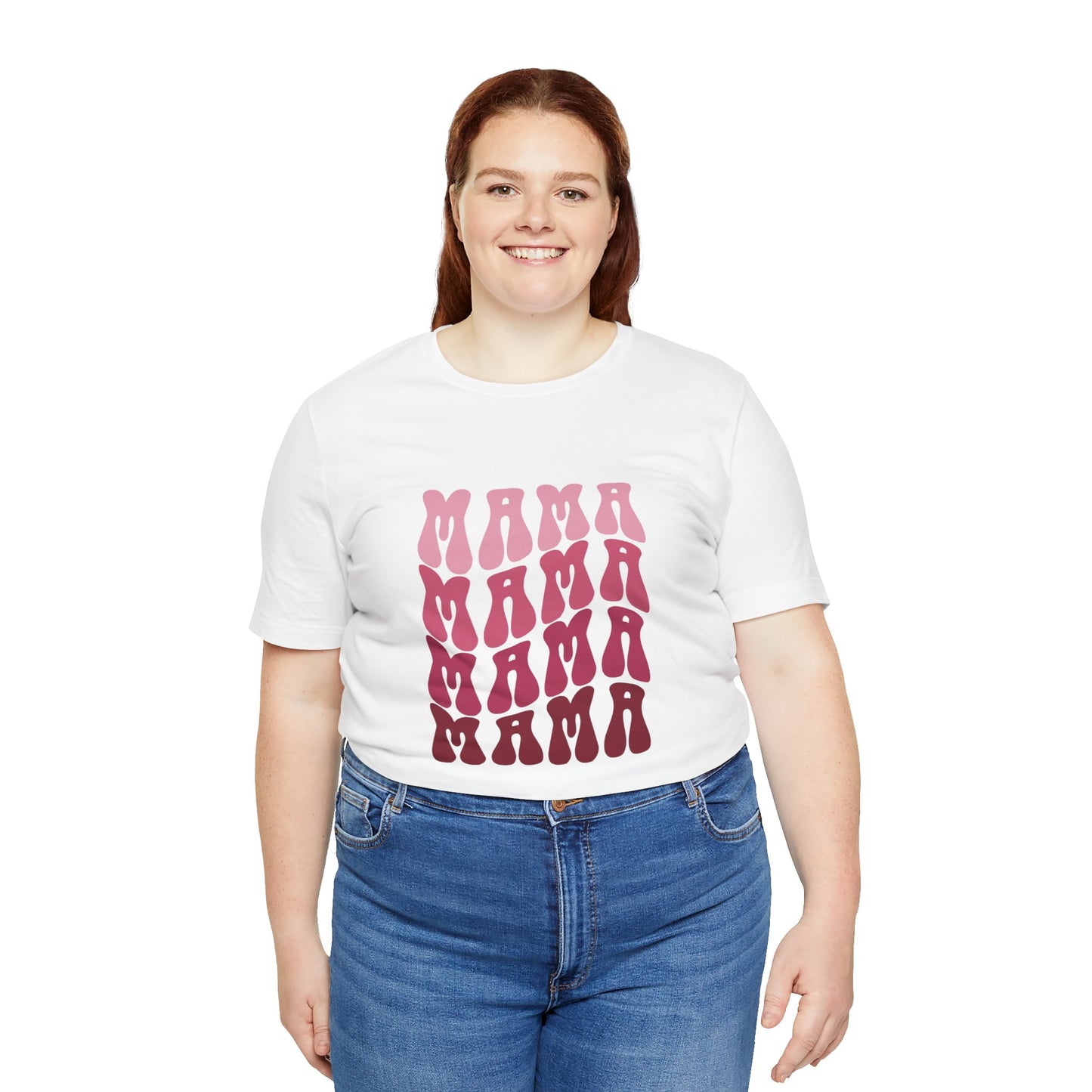 Unisex Jersey Short Sleeve Tee- Pink MAMA Print