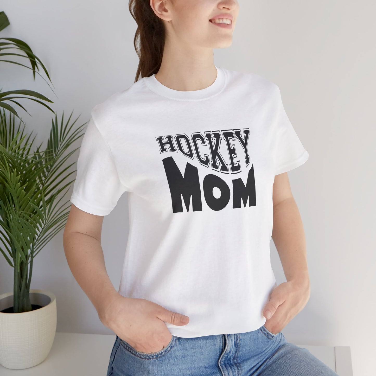 Unisex Jersey Short Sleeve Tee- HOCKEY MOM