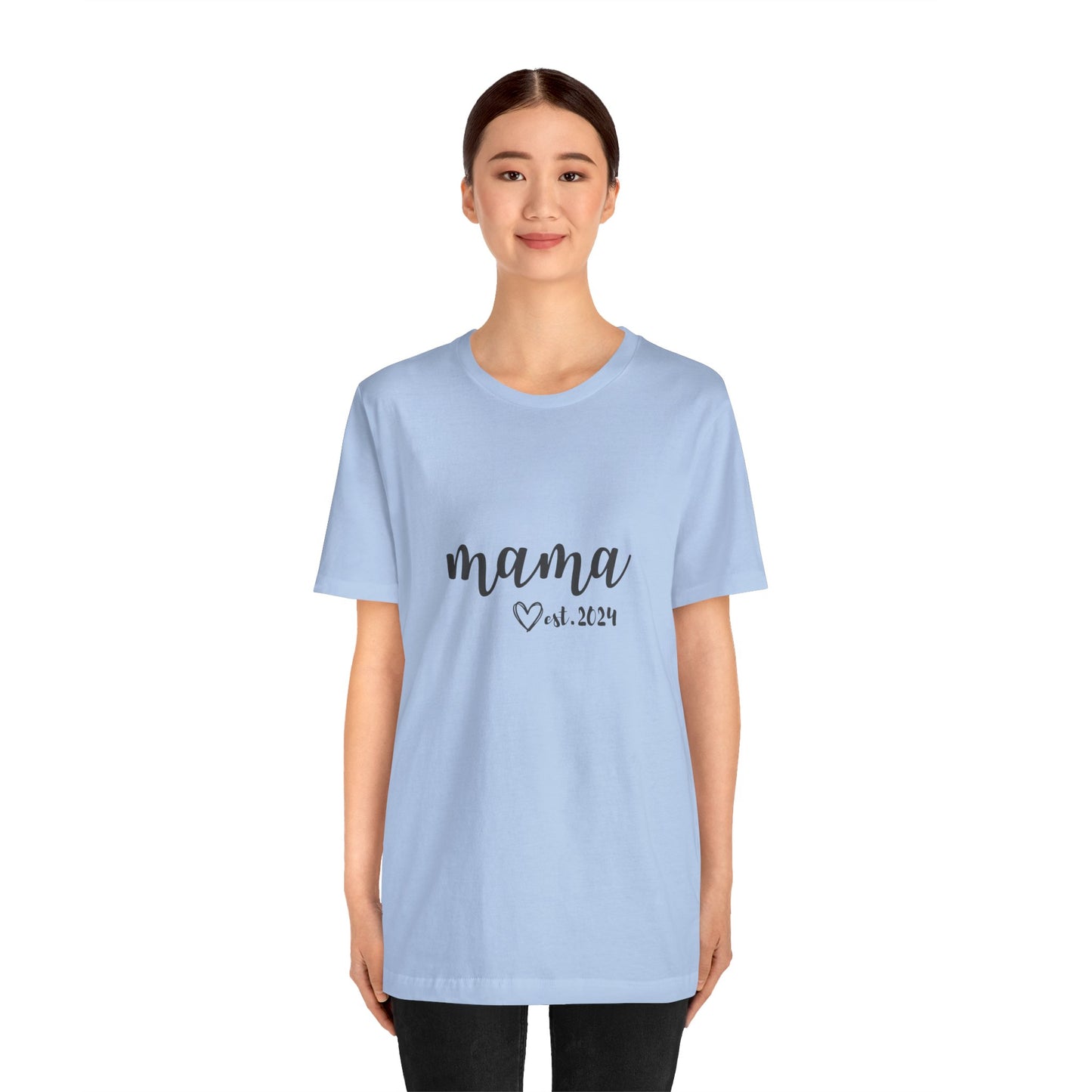 Unisex Jersey Short Sleeve Tee- MAMA EST 2024