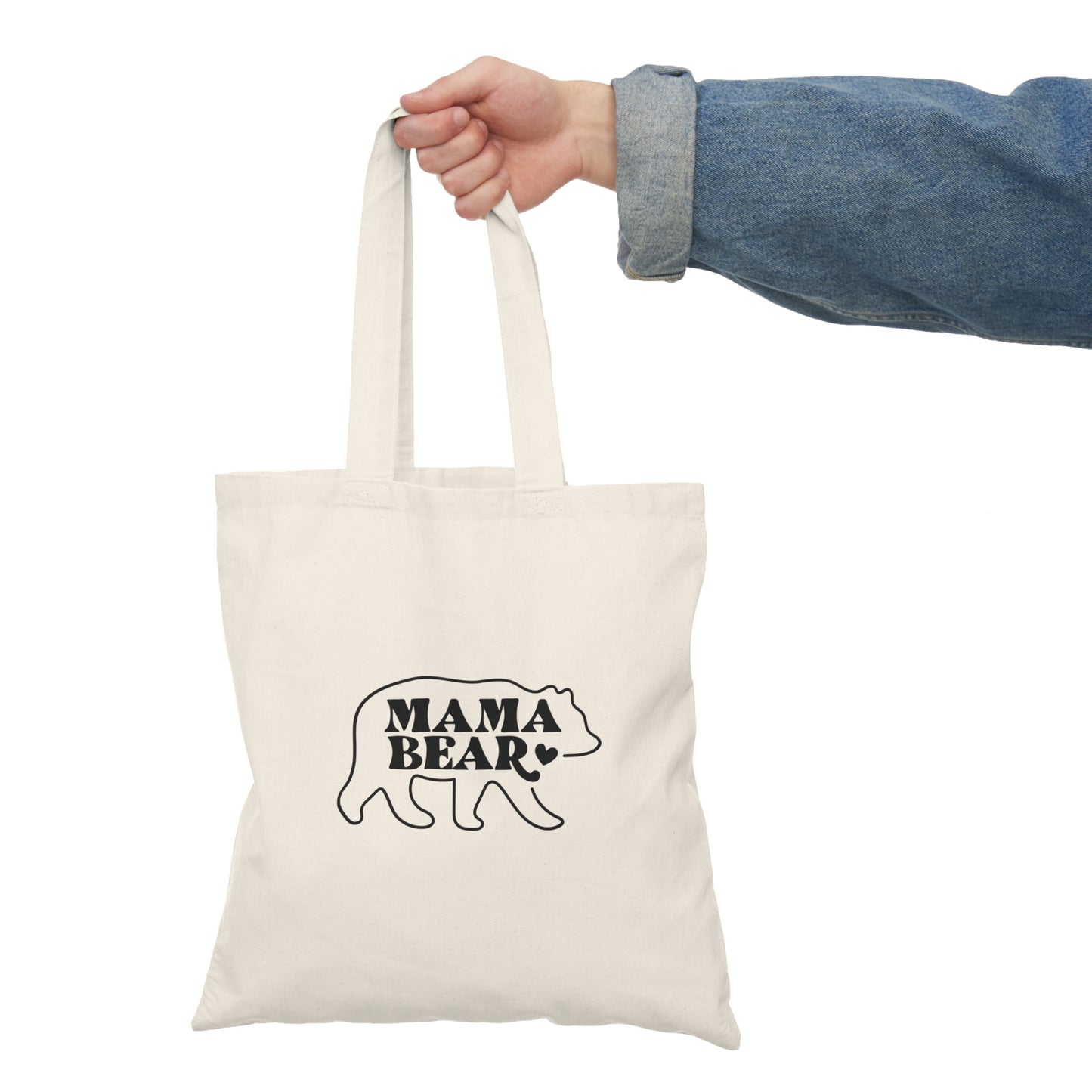 Natural Tote Bag - Mama Bear