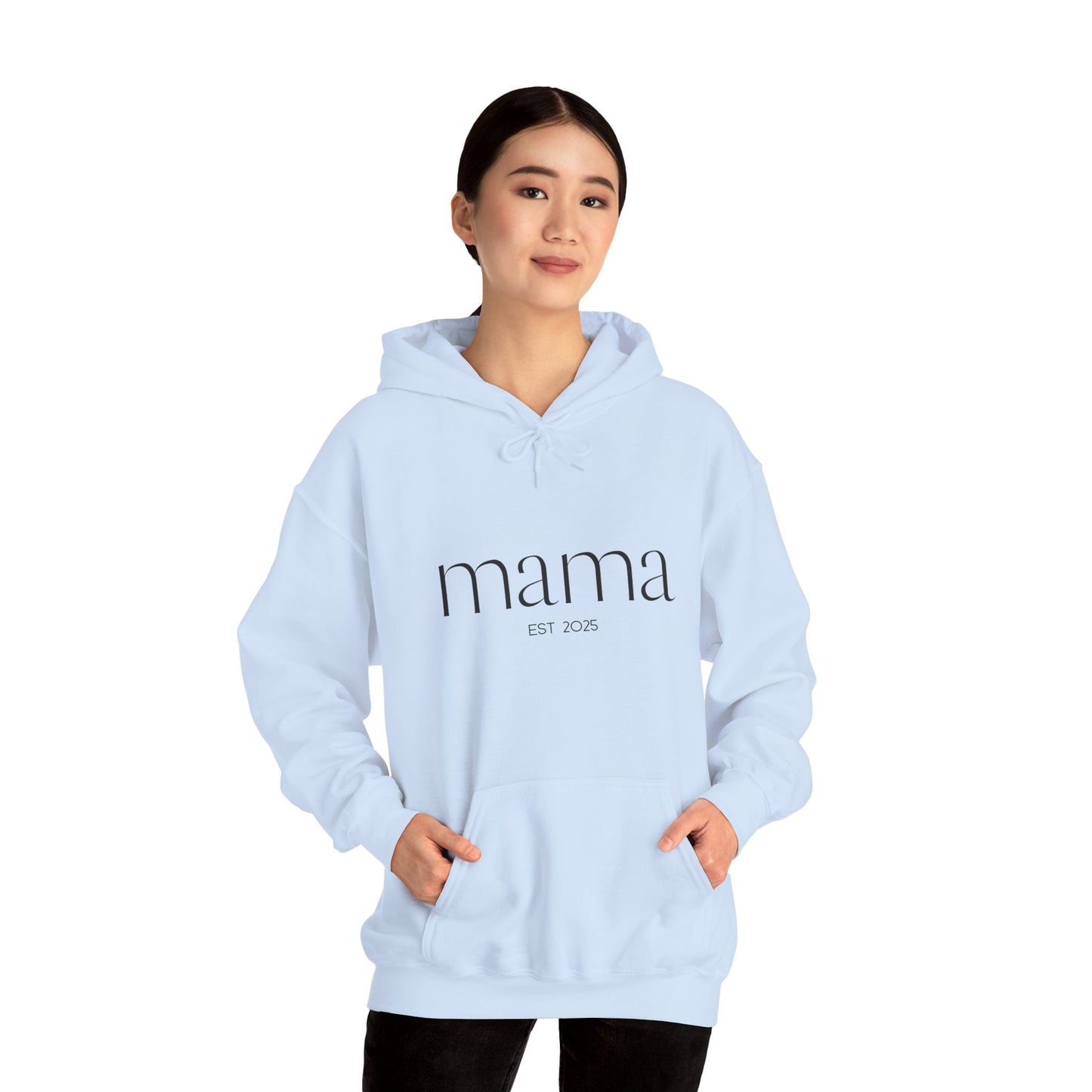 Unisex Hooded Sweatshirt- Mama Est 2025.