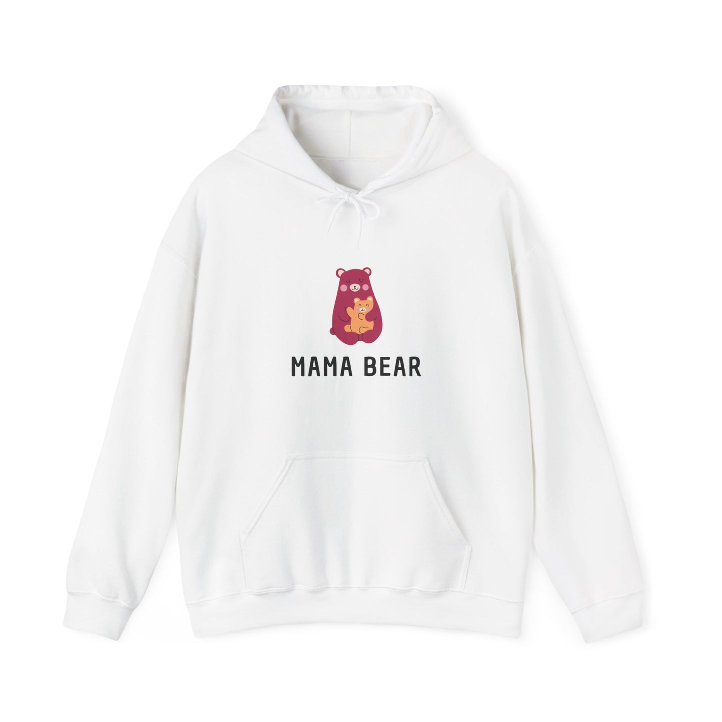 Unisex Hooded Sweatshirt- Pink Mama Bear