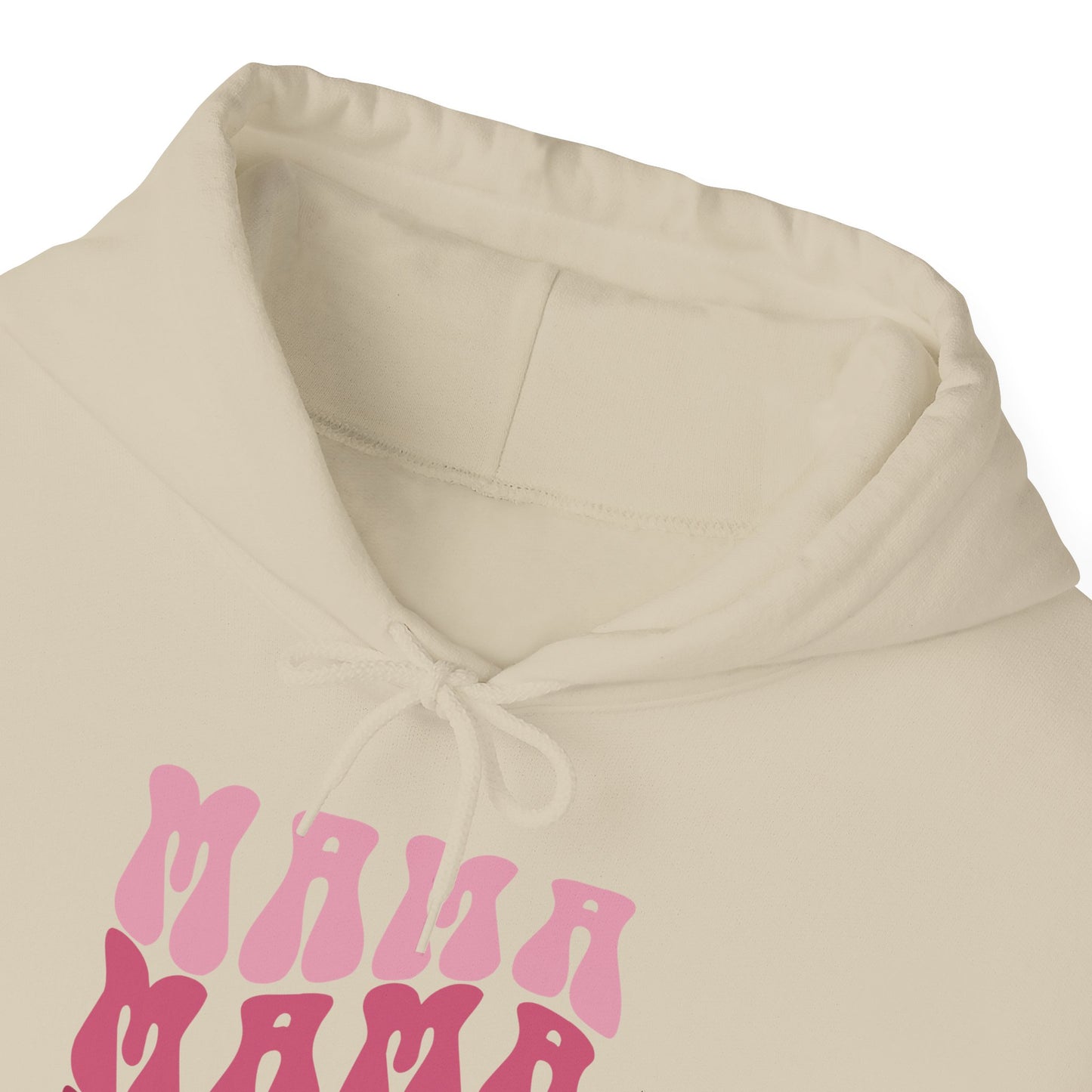 Unisex Hooded Sweatshirt- Mama print in pink