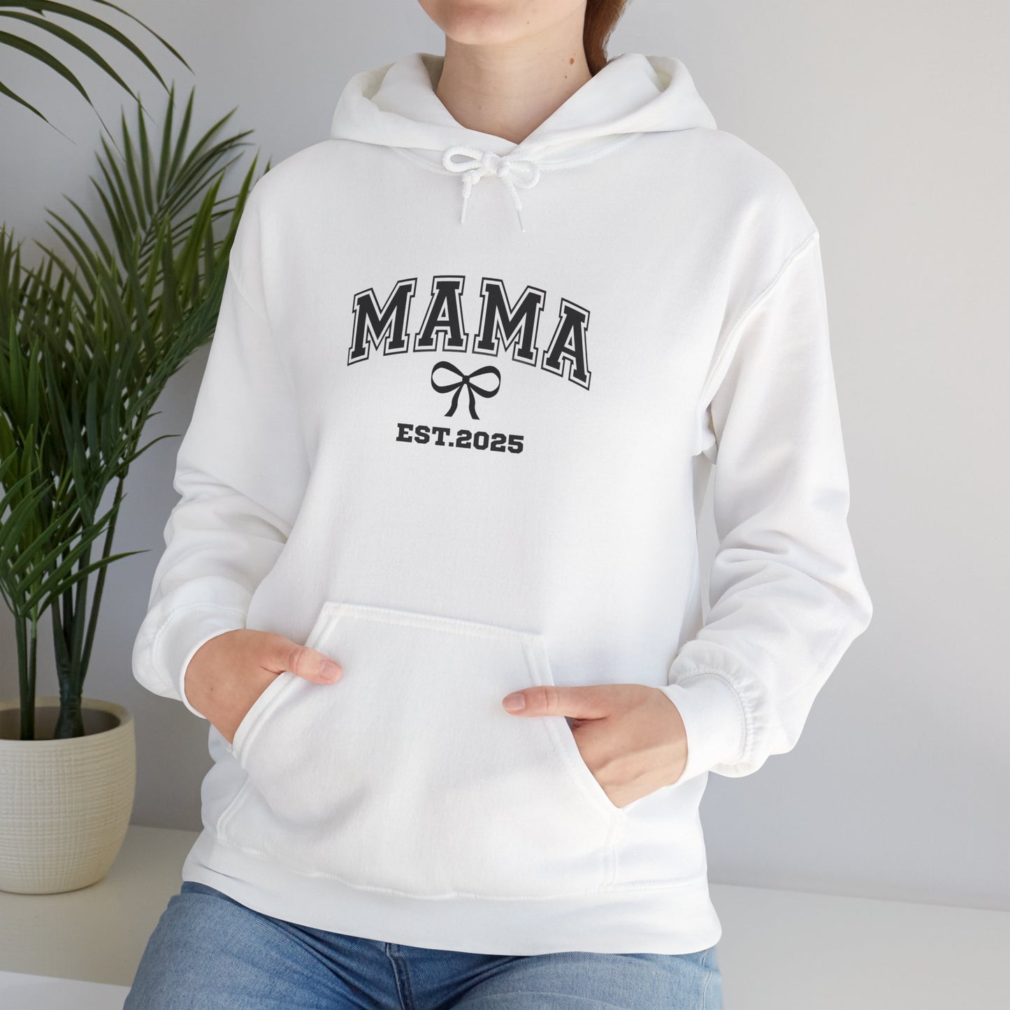 Unisex Hooded Sweatshirt- MAMA EST 2025