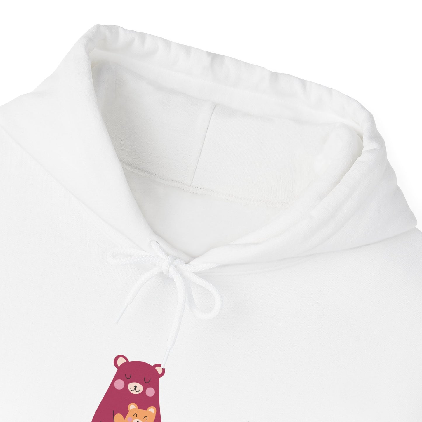 Unisex Hooded Sweatshirt- Pink Mama Bear