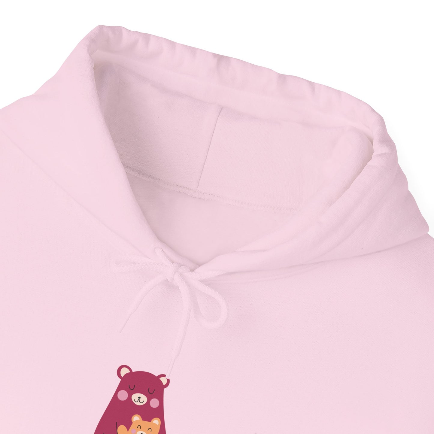 Unisex Hooded Sweatshirt- Pink Mama Bear