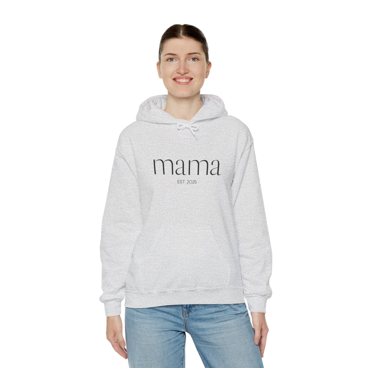 Unisex Hooded Sweatshirt- Mama Est 2025.