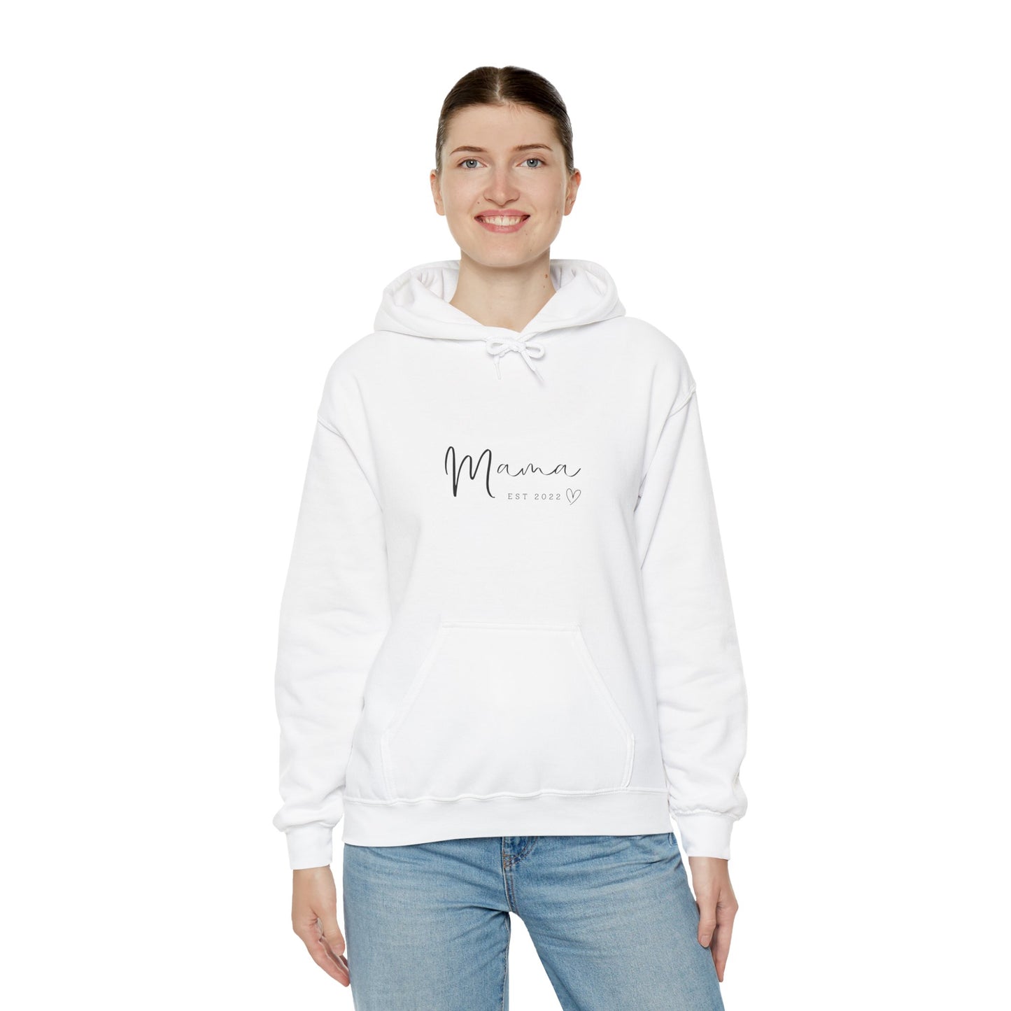 Unisex Hooded Sweatshirt- MAMA EST 2022