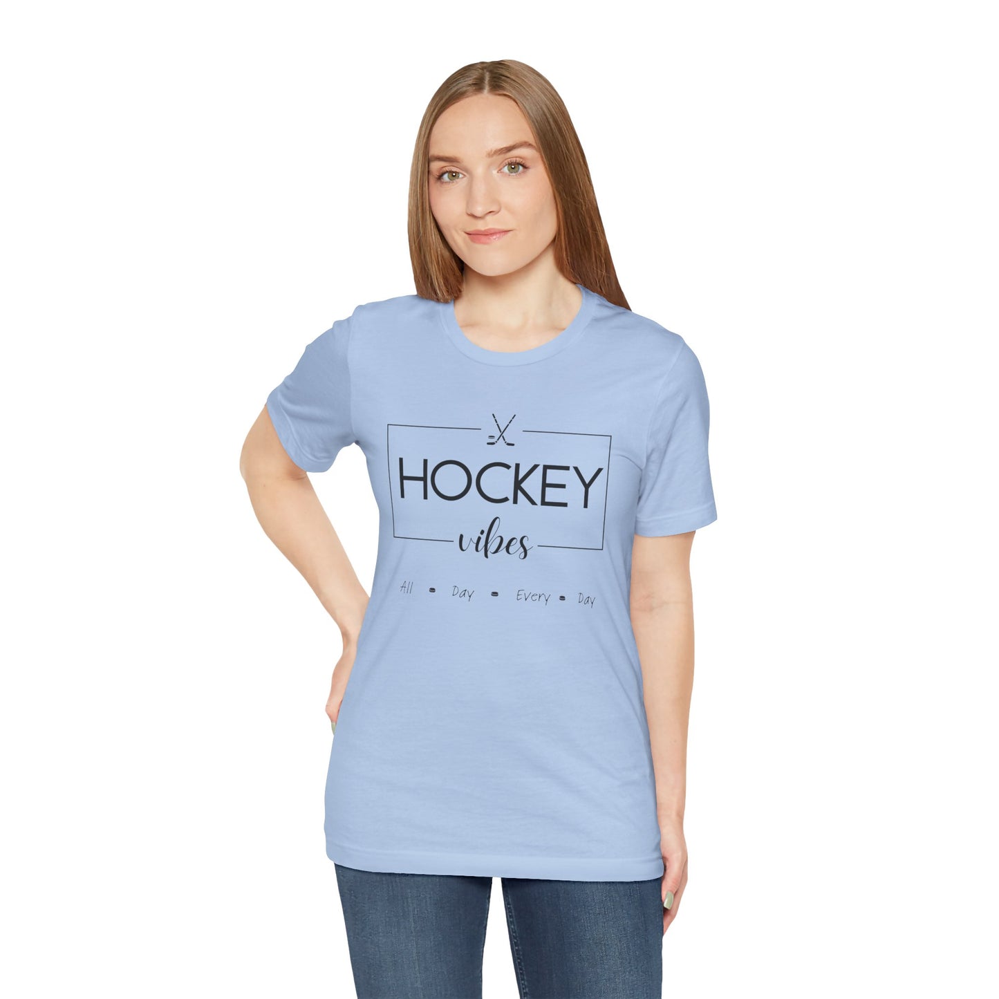 Unisex Jersey Short Sleeve Tee- Hockey Vibes