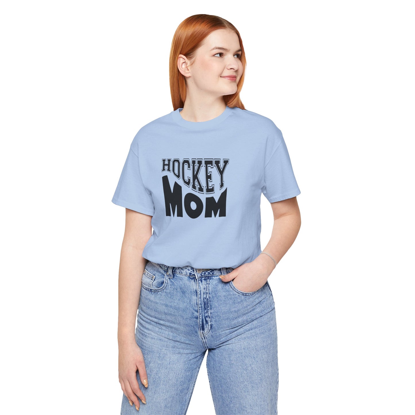 Unisex Jersey Short Sleeve Tee- HOCKEY MOM