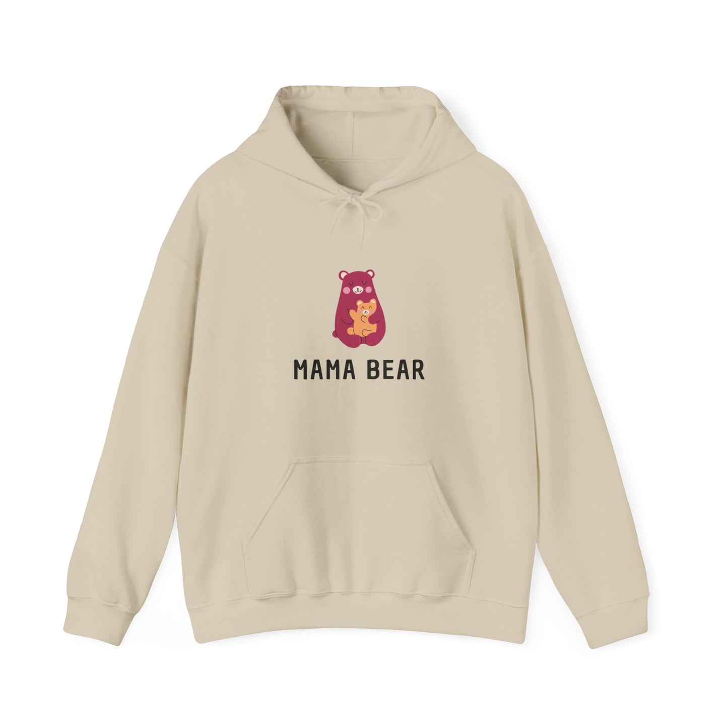 Unisex Hooded Sweatshirt- Pink Mama Bear