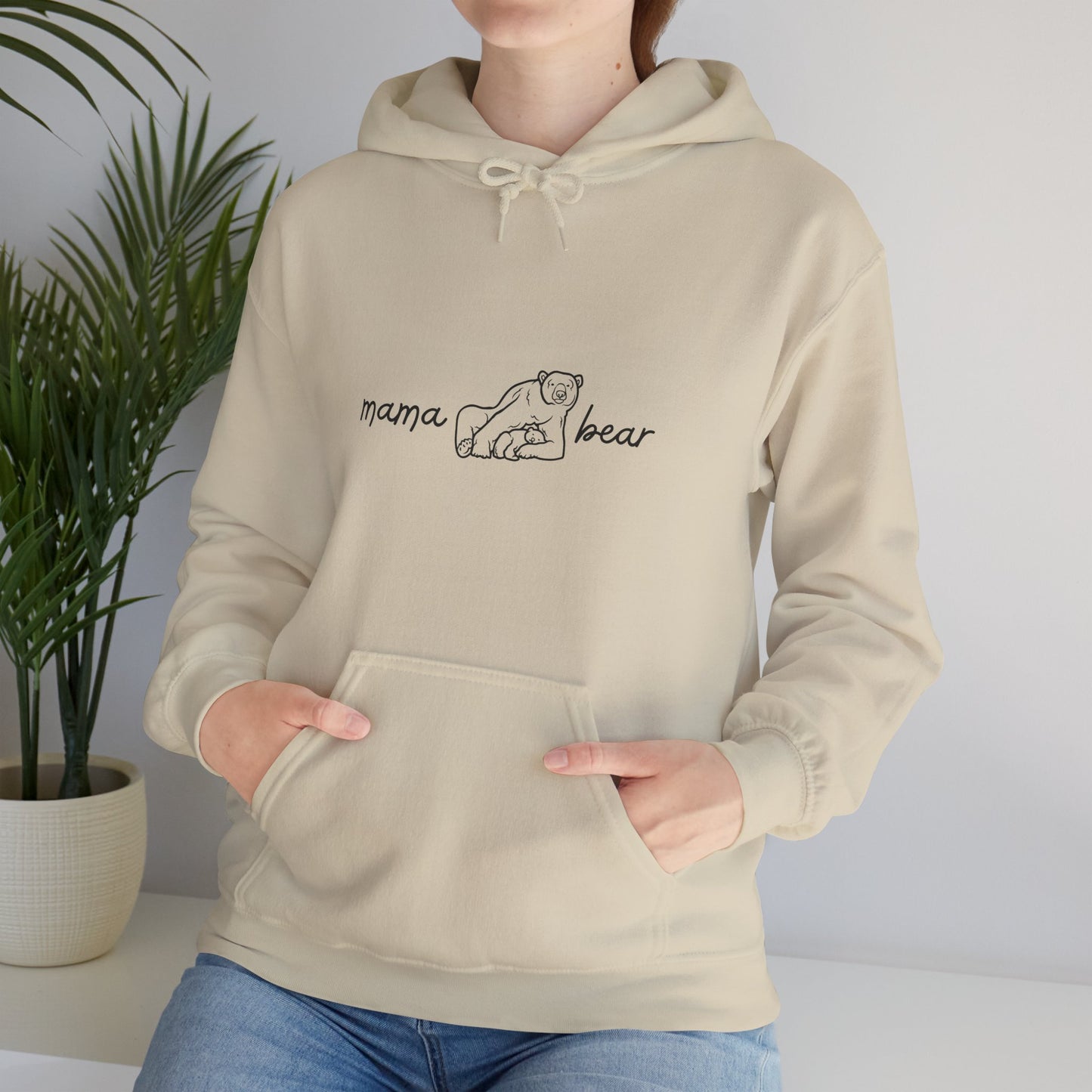 Unisex Hooded Sweatshirt- Mama Bear