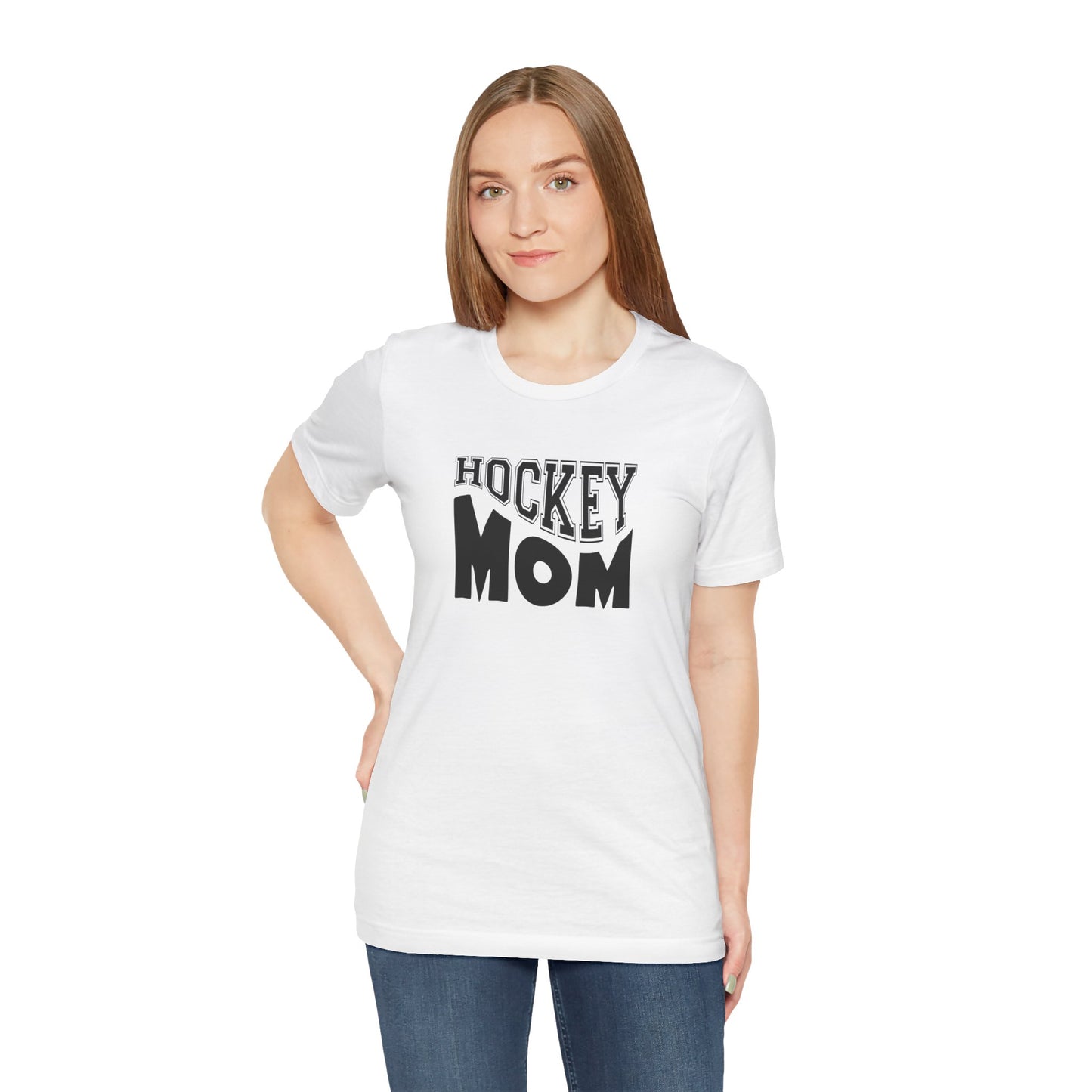 Unisex Jersey Short Sleeve Tee- HOCKEY MOM