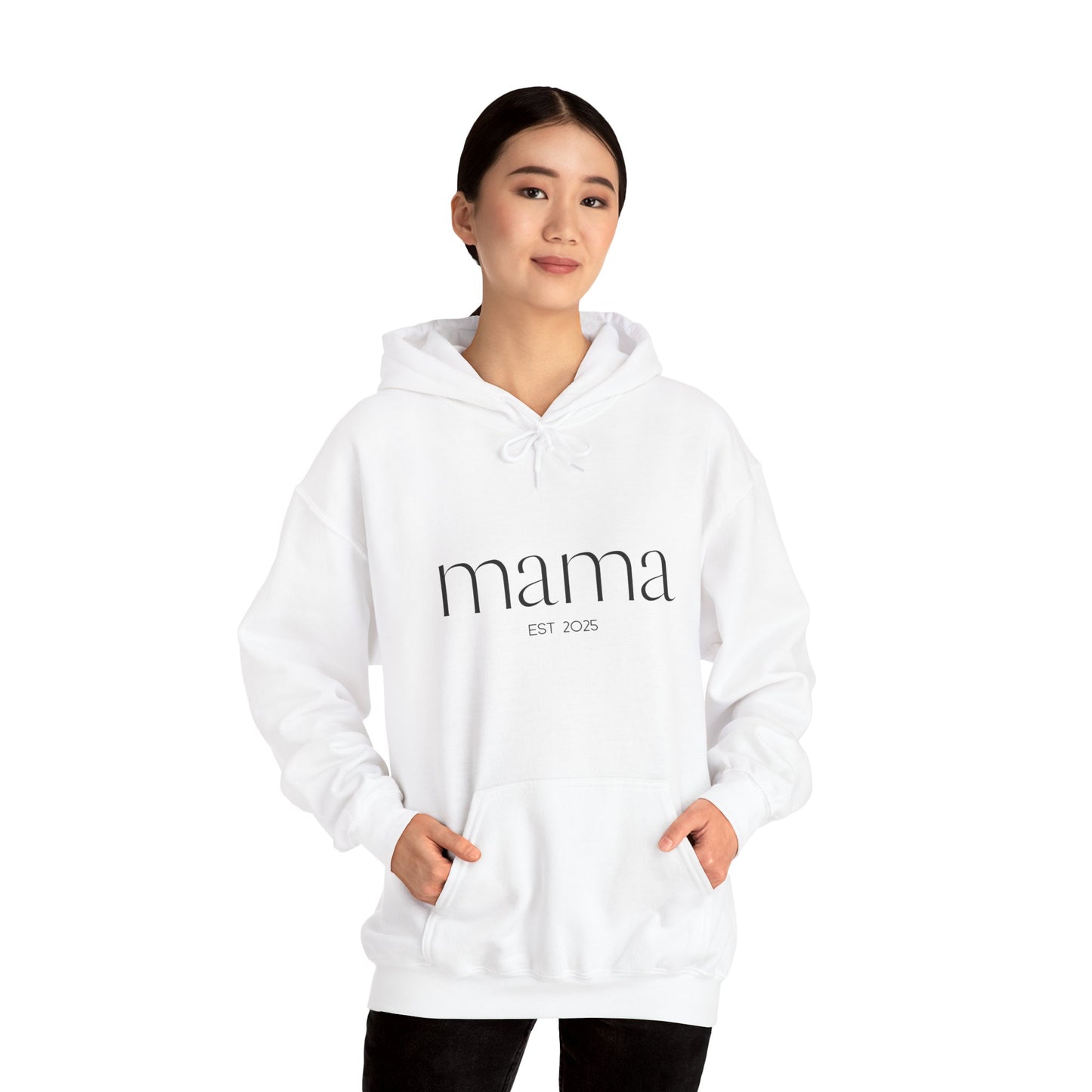 Unisex Hooded Sweatshirt- Mama Est 2025.