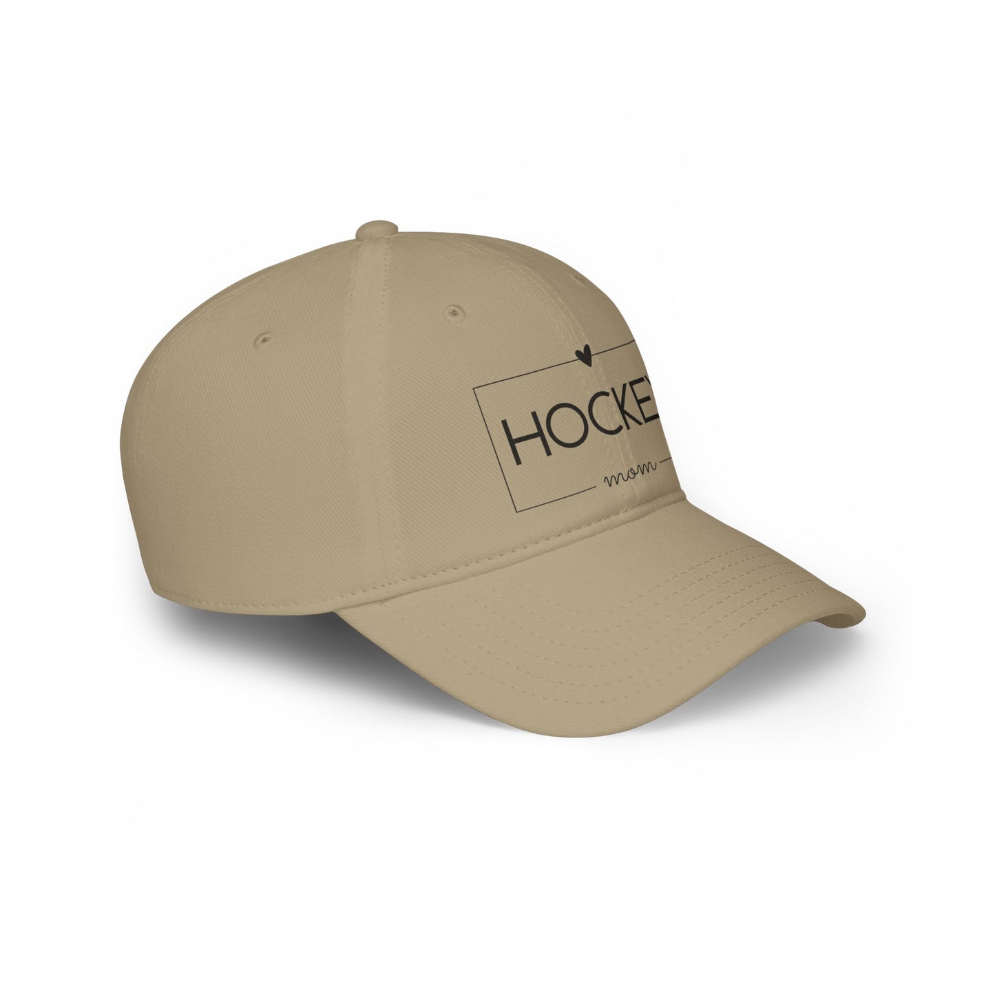 Low Profile Baseball Cap- Hockey Mom Print