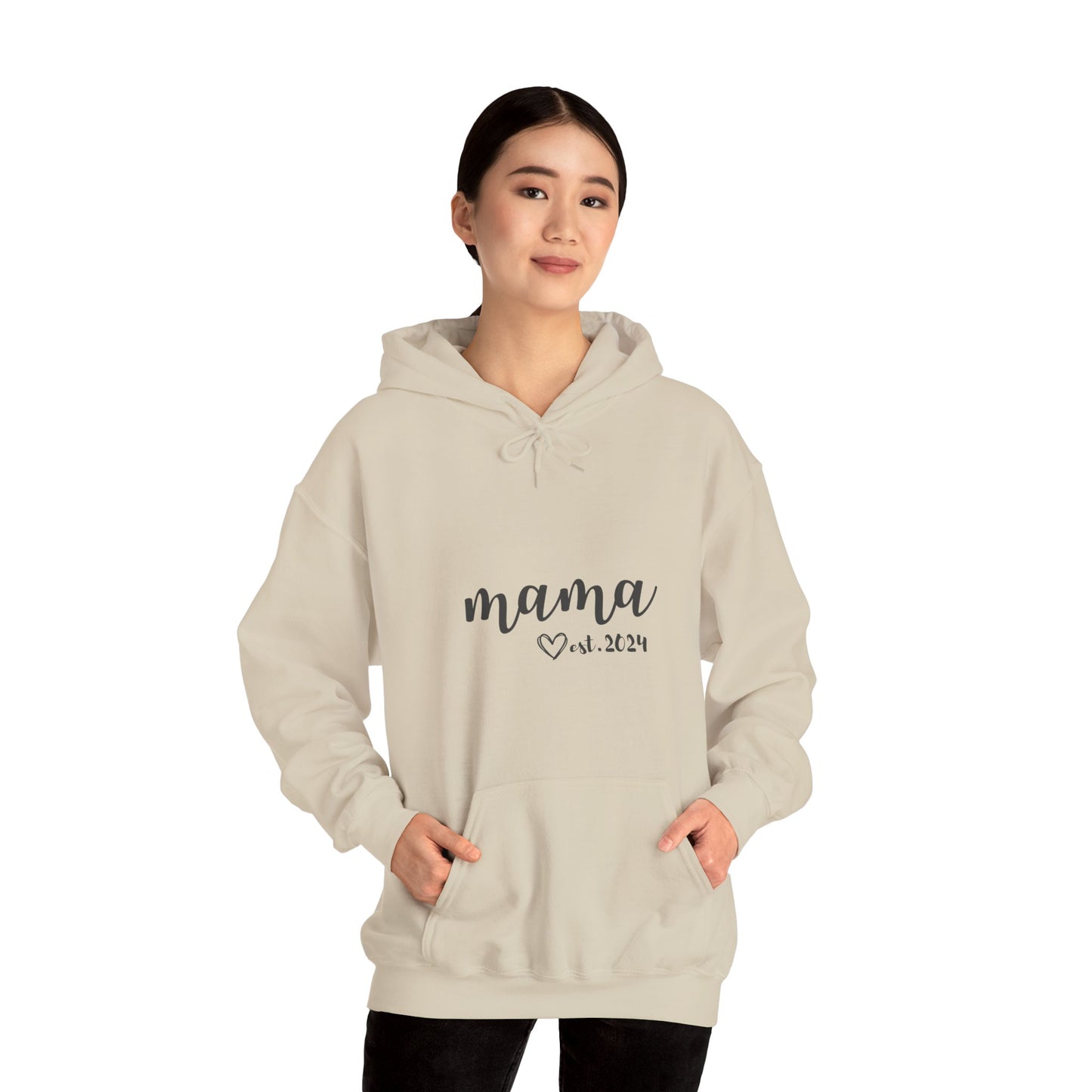 Unisex Hooded Sweatshirt- MAMA EST 2024