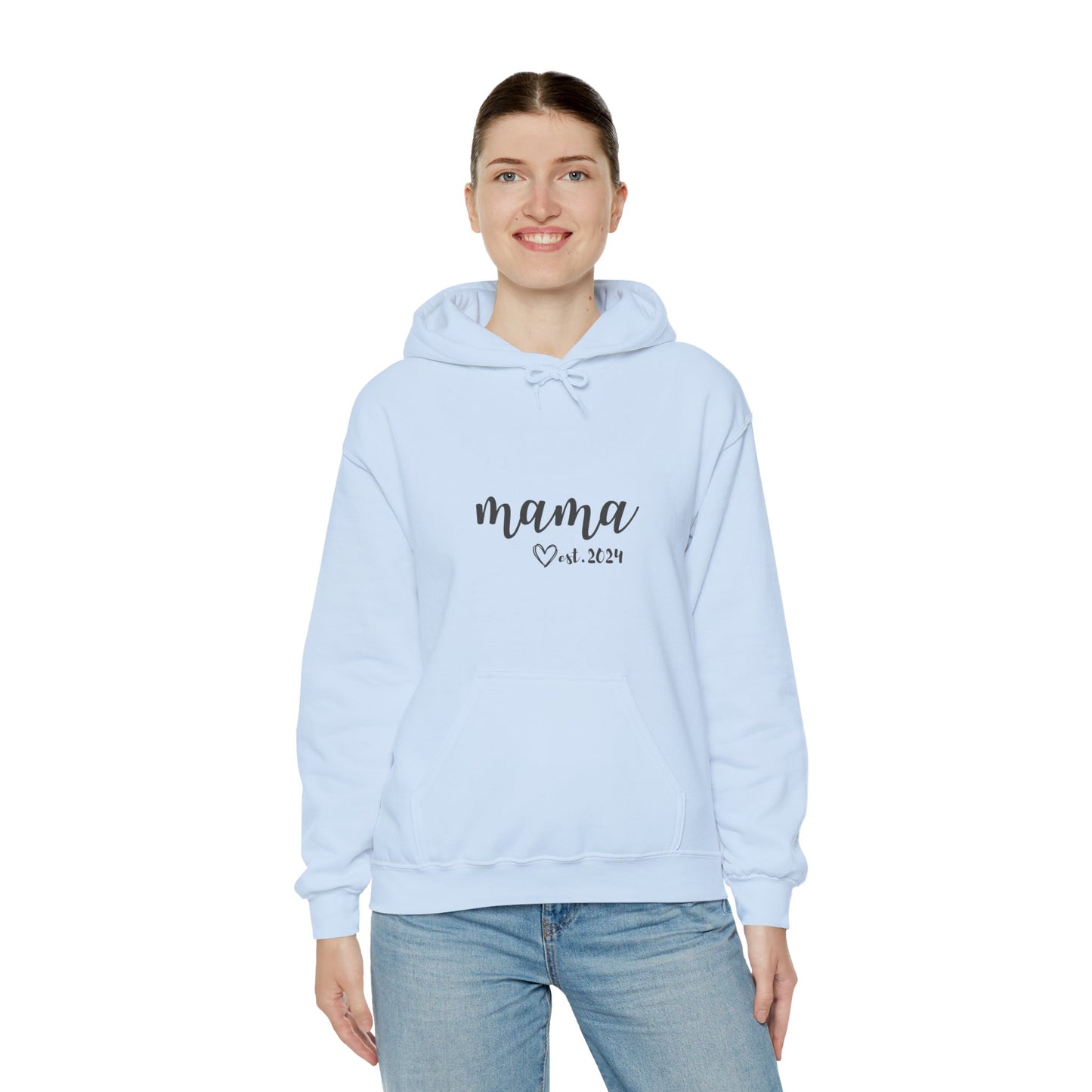 Unisex Hooded Sweatshirt- MAMA EST 2024