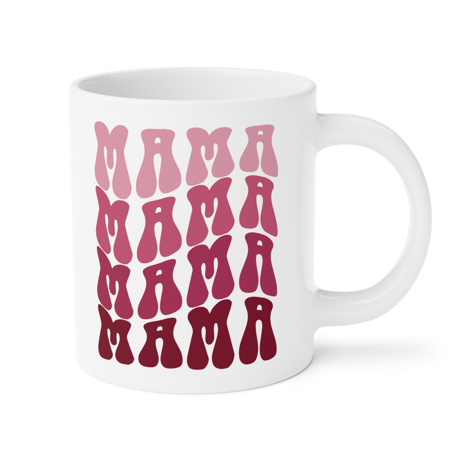 Ceramic Mug- Pink MAMA Print