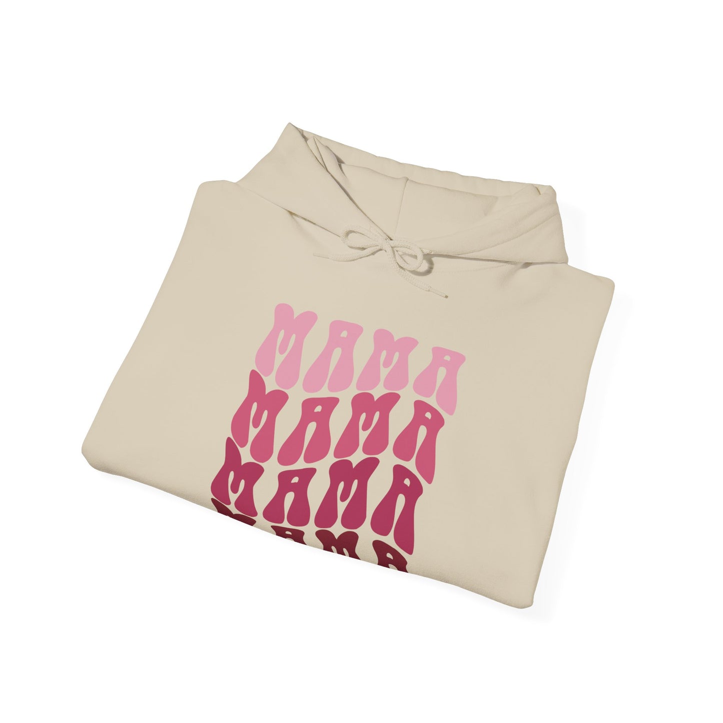 Unisex Hooded Sweatshirt- Mama print in pink