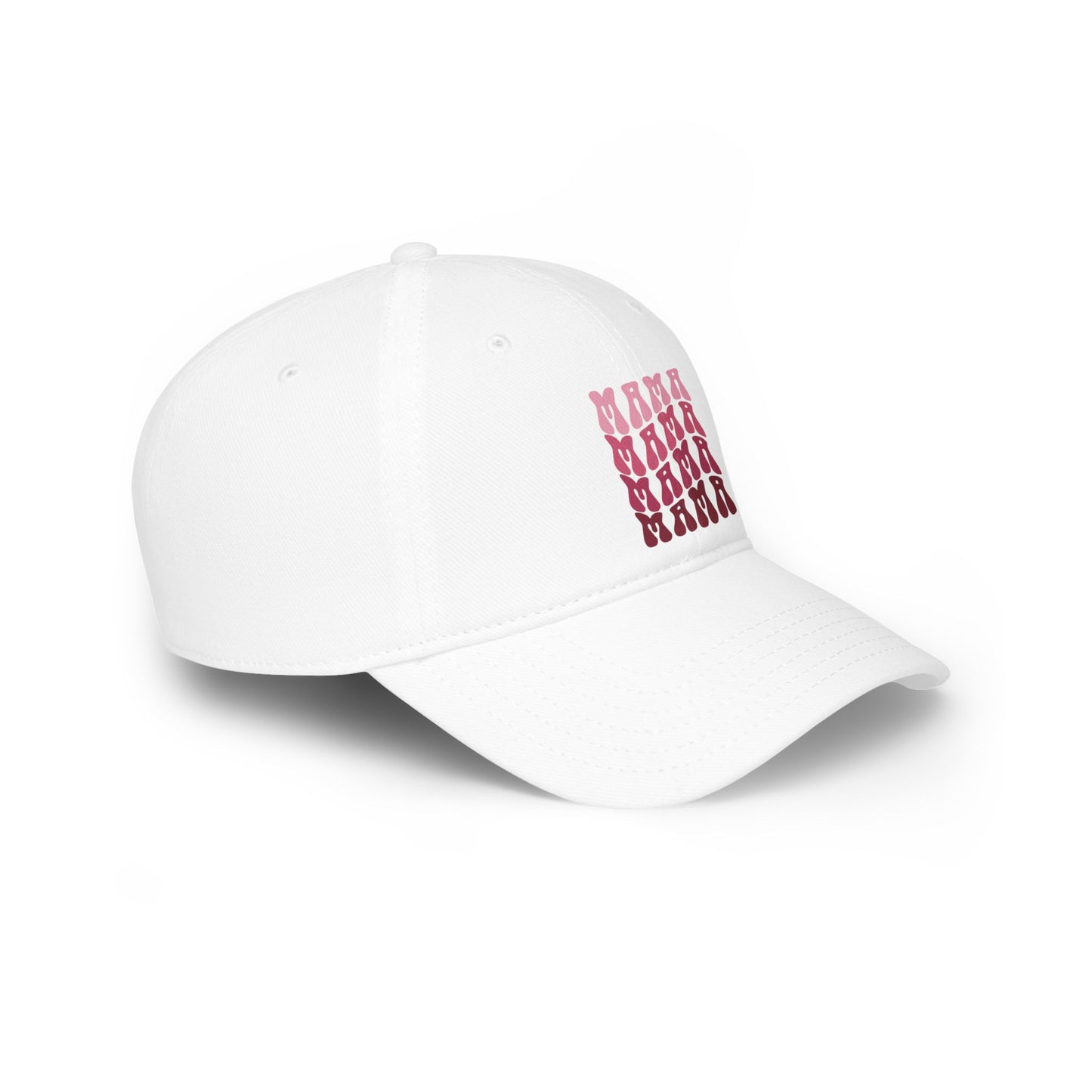 Low Profile Baseball Cap- Pink MAMA Print