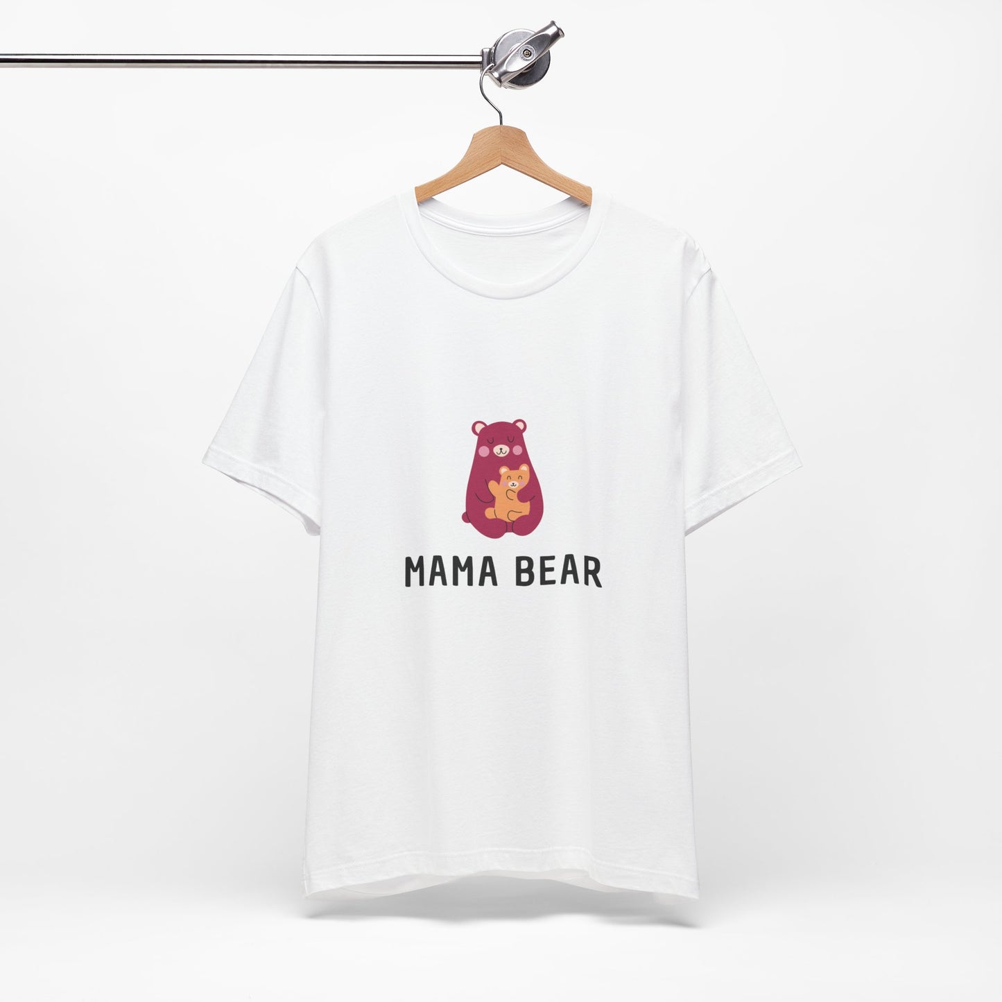 Unisex Jersey Short Sleeve Tee- Pink Mama Bear