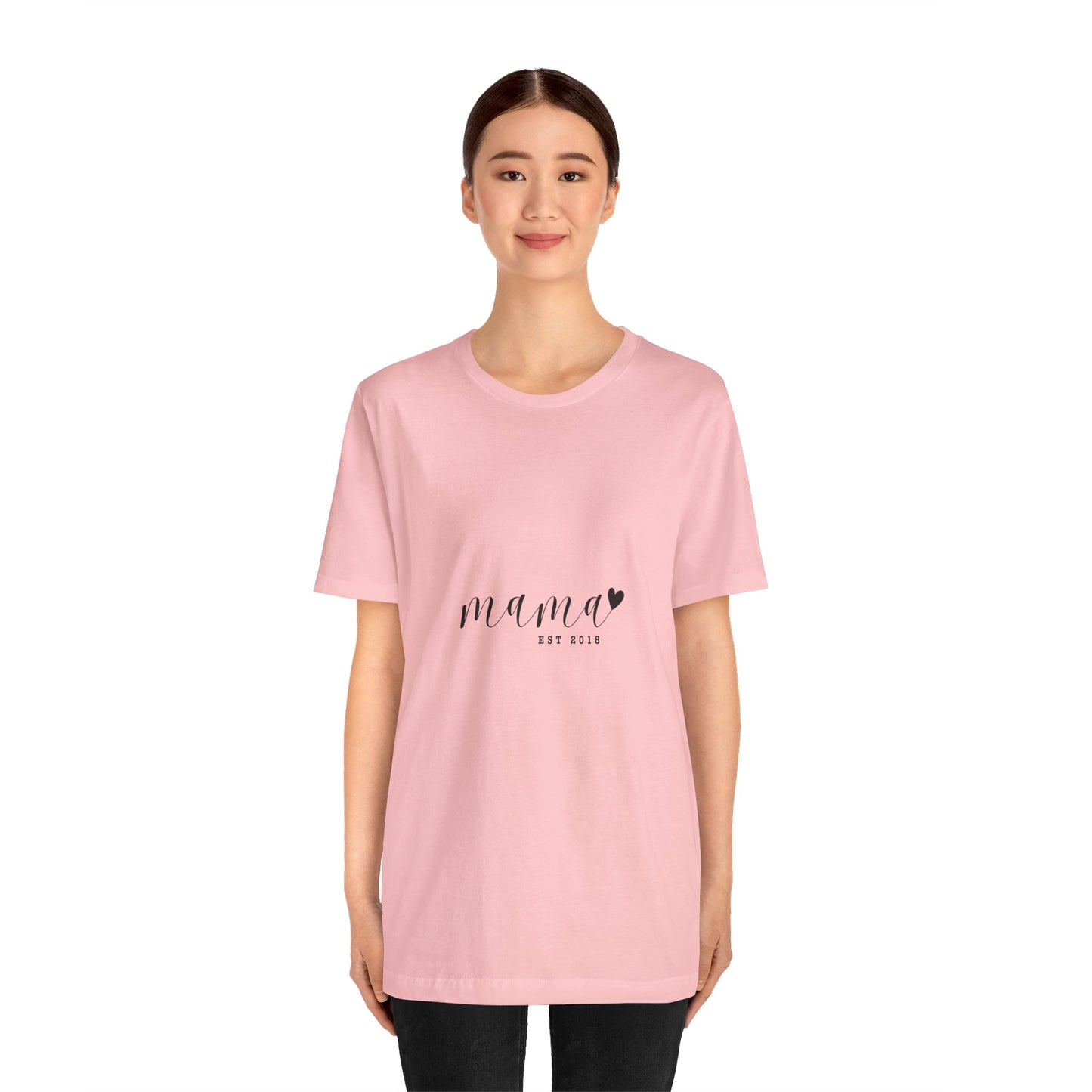 Unisex Jersey Short Sleeve Tee- MAMA EST 2018