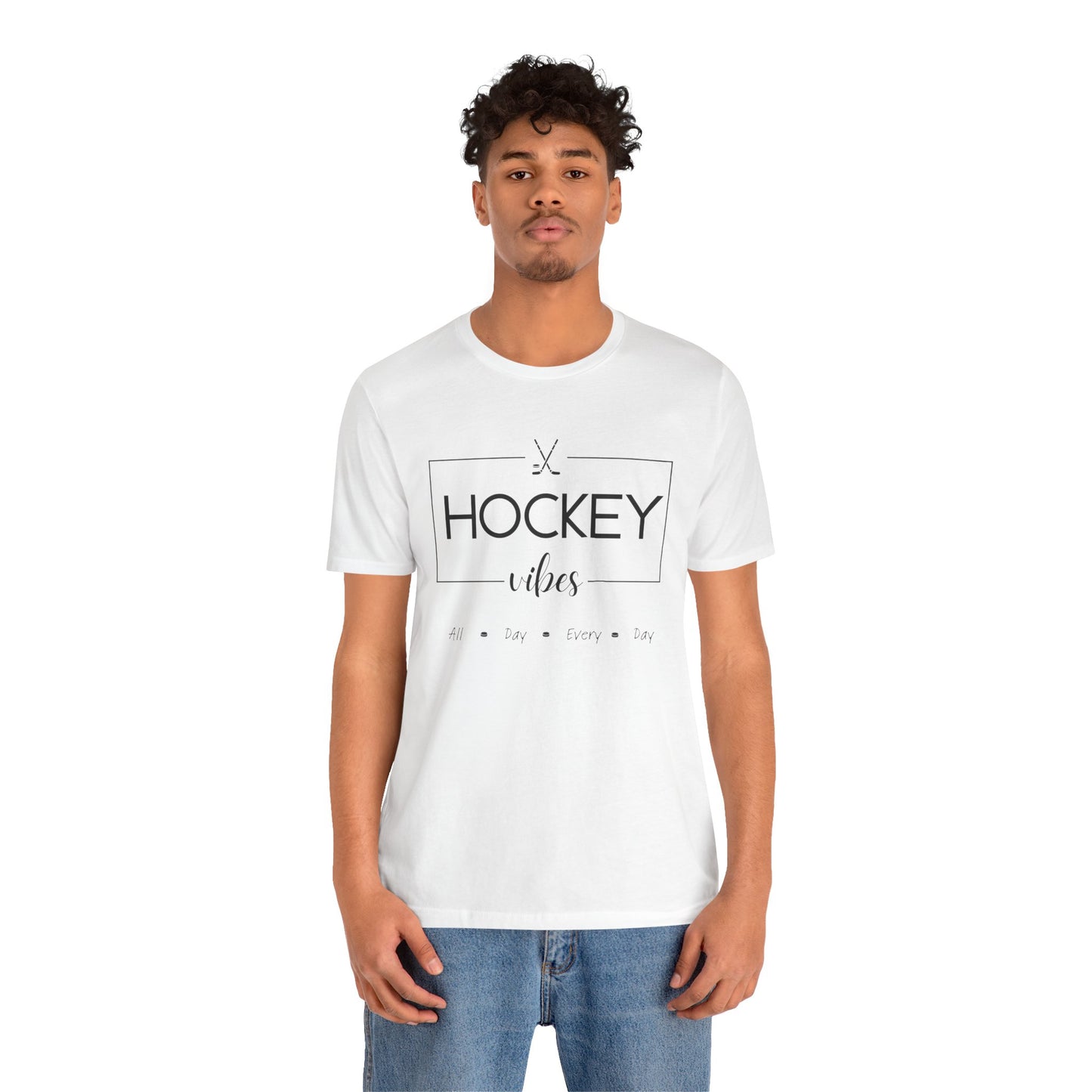 Unisex Jersey Short Sleeve Tee- Hockey Vibes