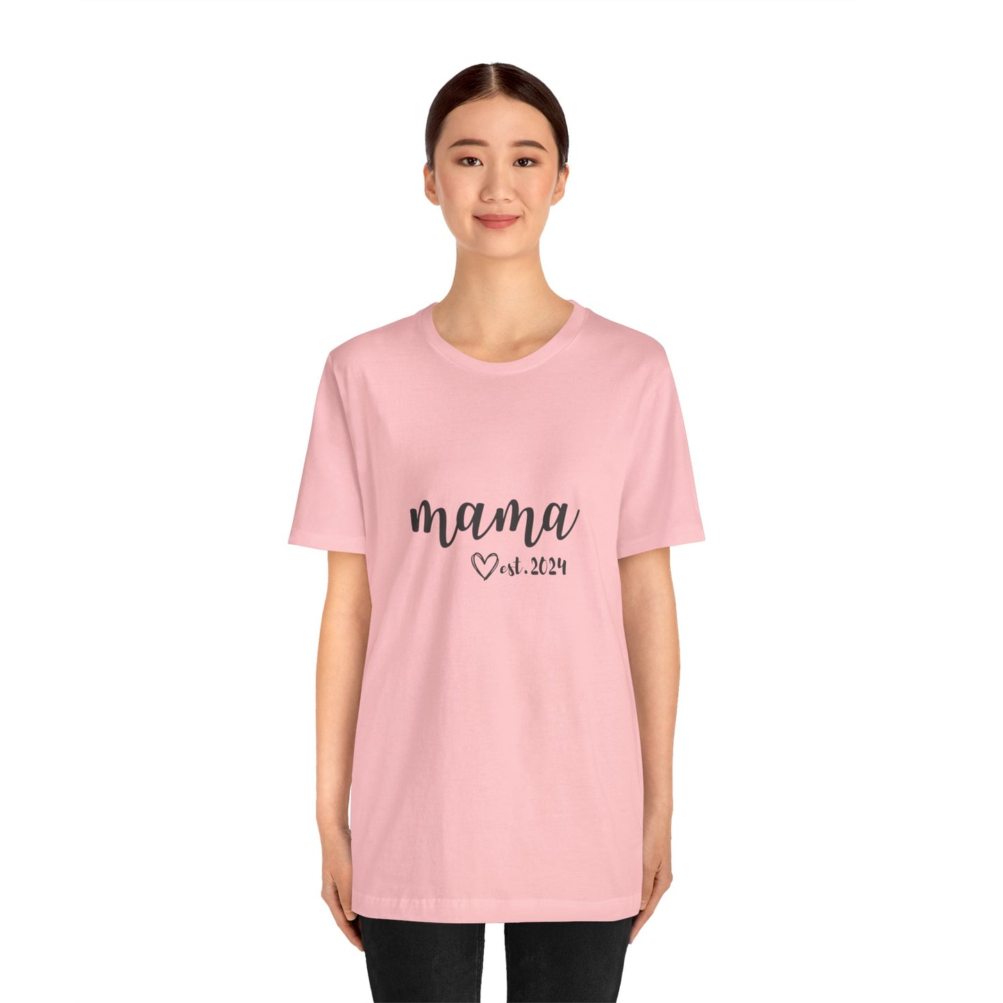 Unisex Jersey Short Sleeve Tee- MAMA EST 2024