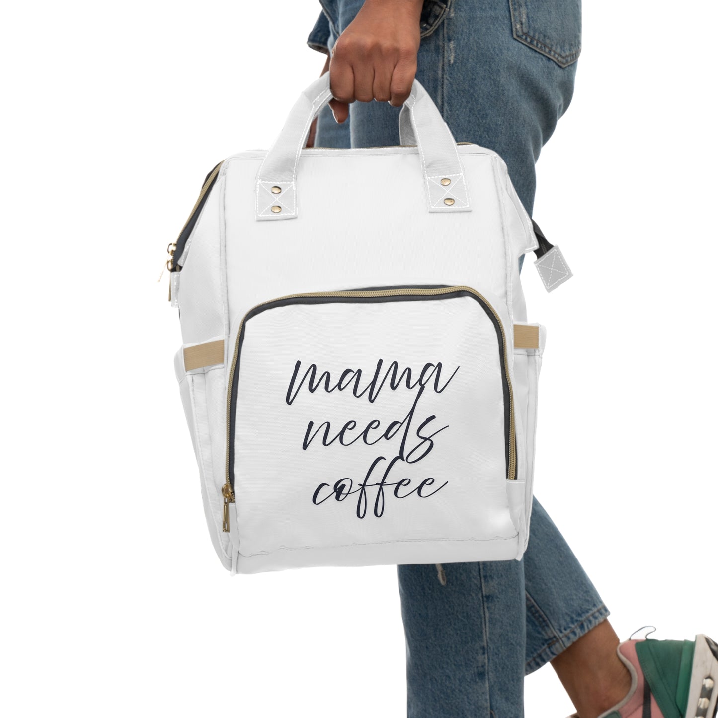Diaper Backpack- Mama Needs Coffee