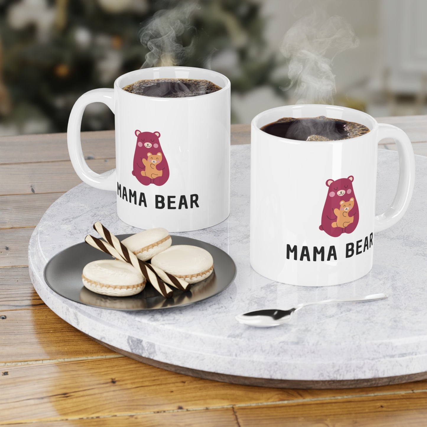 Ceramic Mug- Pink Mama Bear