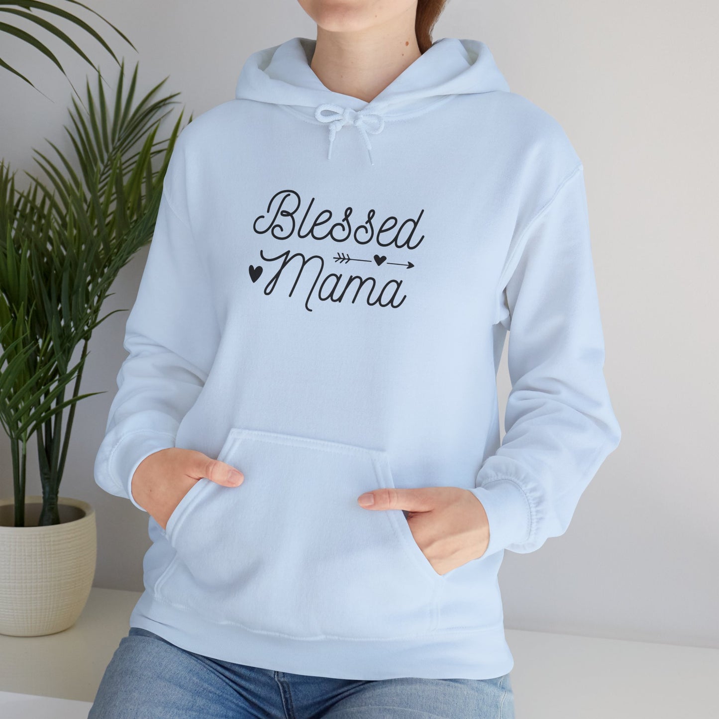 Unisex Hooded Sweatshirt- Blessed Mama