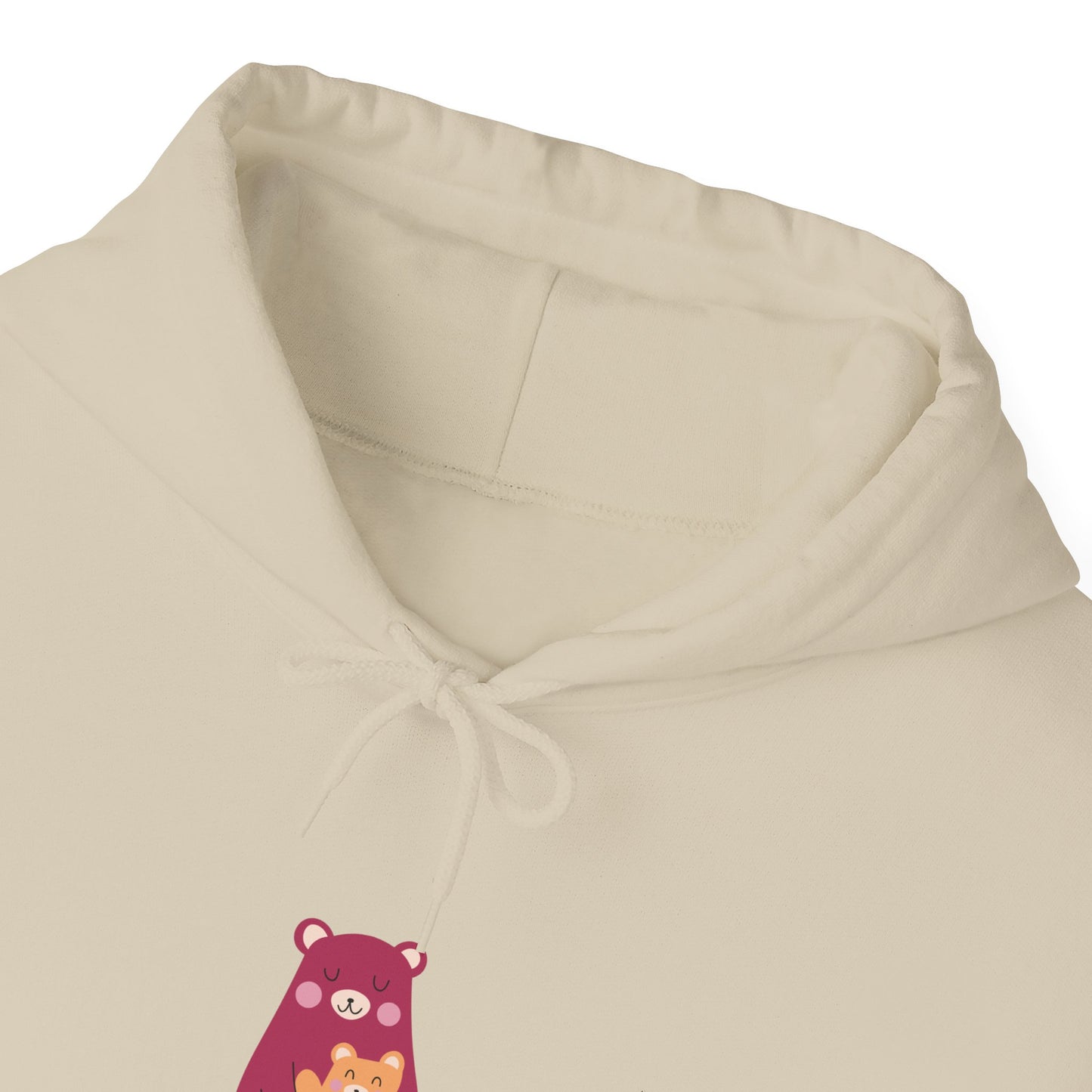 Unisex Hooded Sweatshirt- Pink Mama Bear