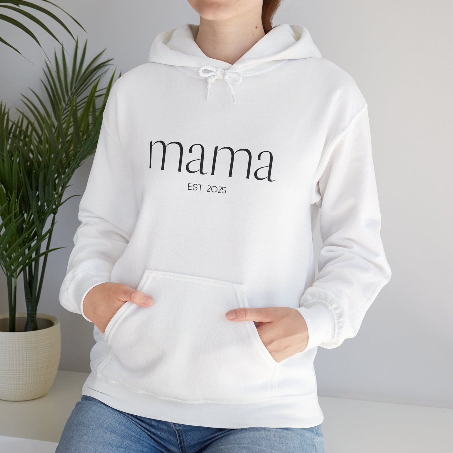 Unisex Hooded Sweatshirt- Mama Est 2025.