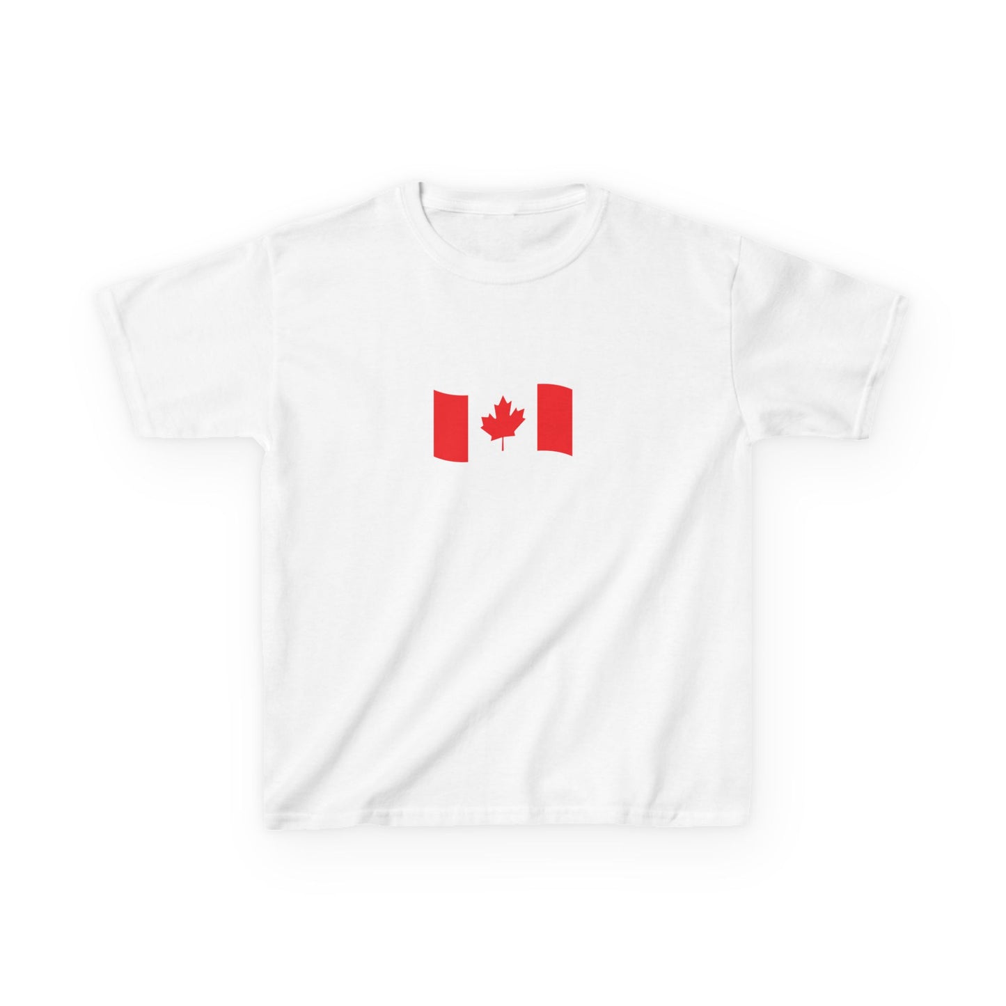 Kids Cotton Tshirt- Canadian Flag