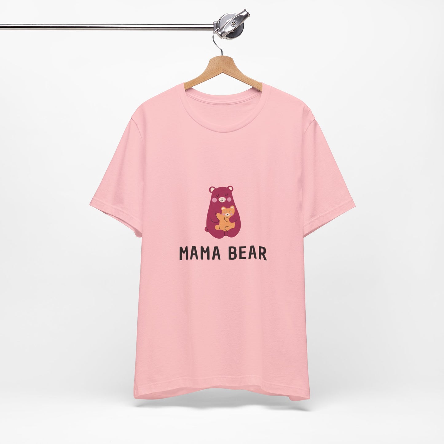 Unisex Jersey Short Sleeve Tee- Pink Mama Bear
