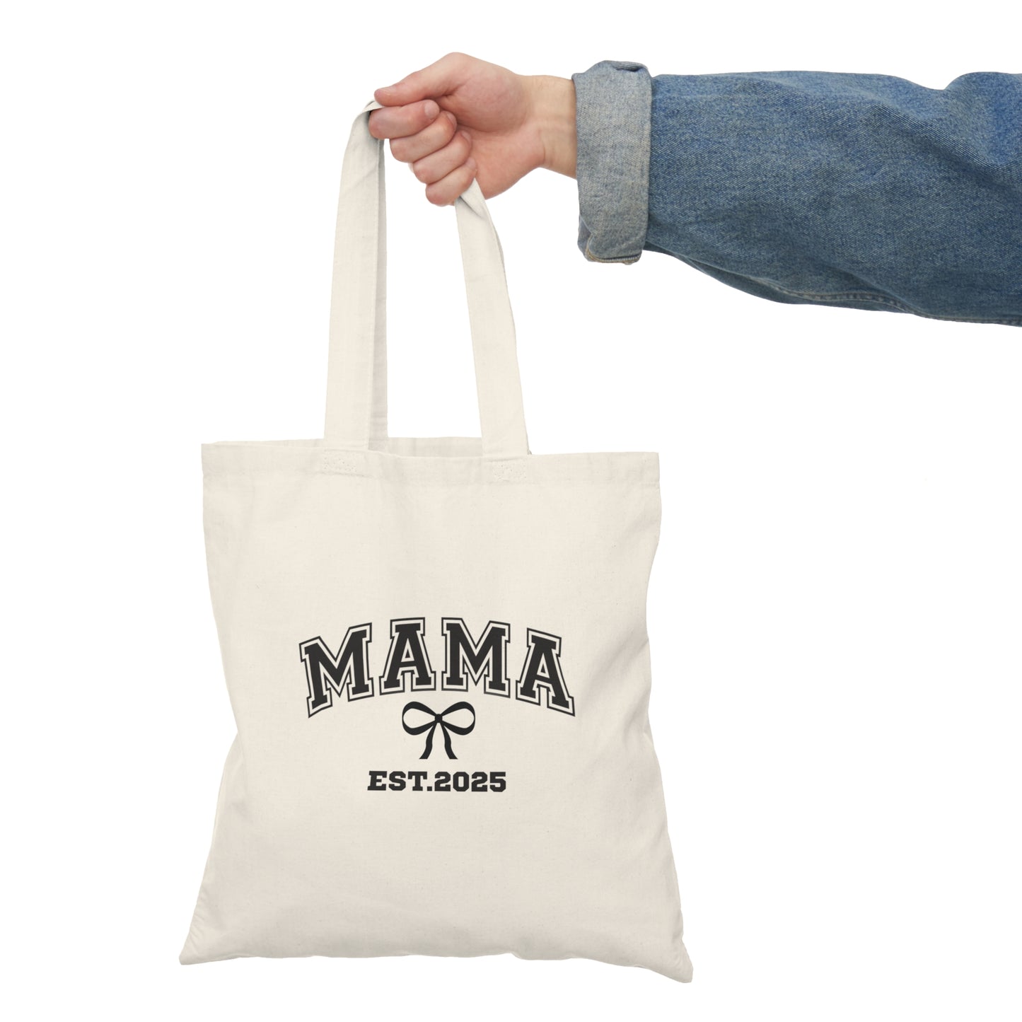 Natural Tote Bag - MAMA EST 2025