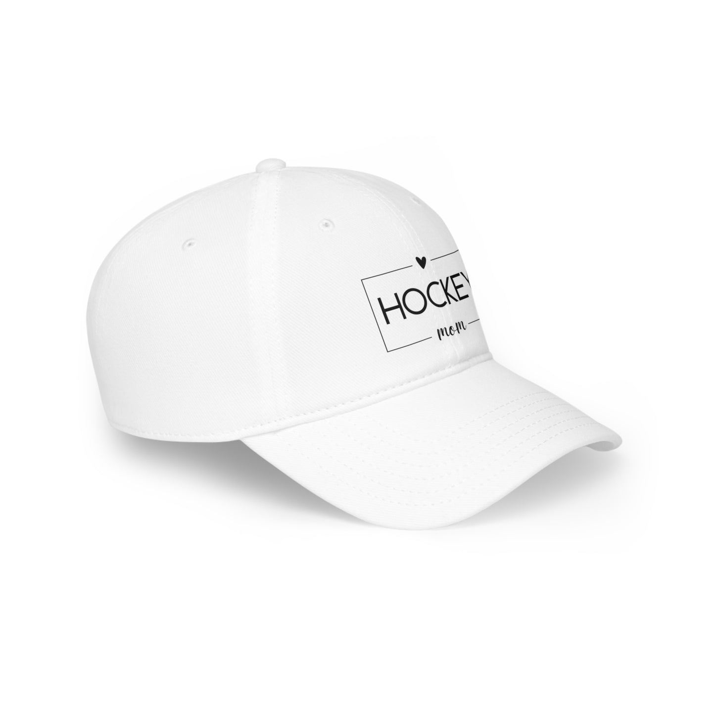 Low Profile Baseball Cap- Hockey Mom Print