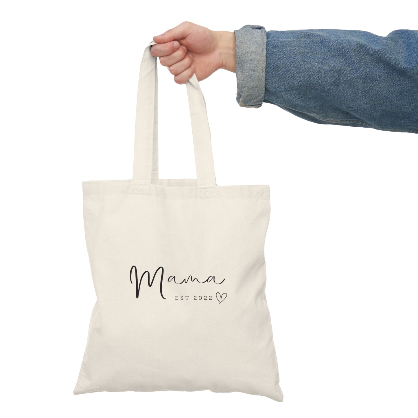 Natural Tote Bag - MAMA EST 2022