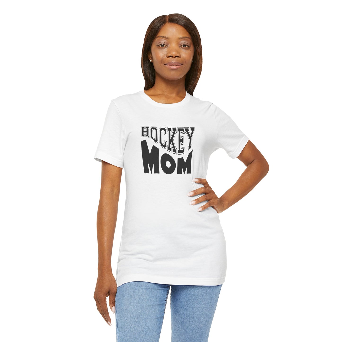 Unisex Jersey Short Sleeve Tee- HOCKEY MOM