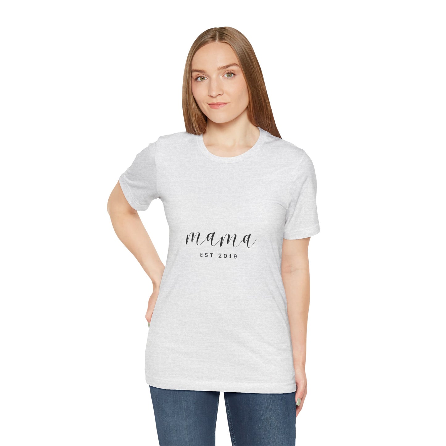 Unisex Jersey Short Sleeve Tee- MAMA EST 2019