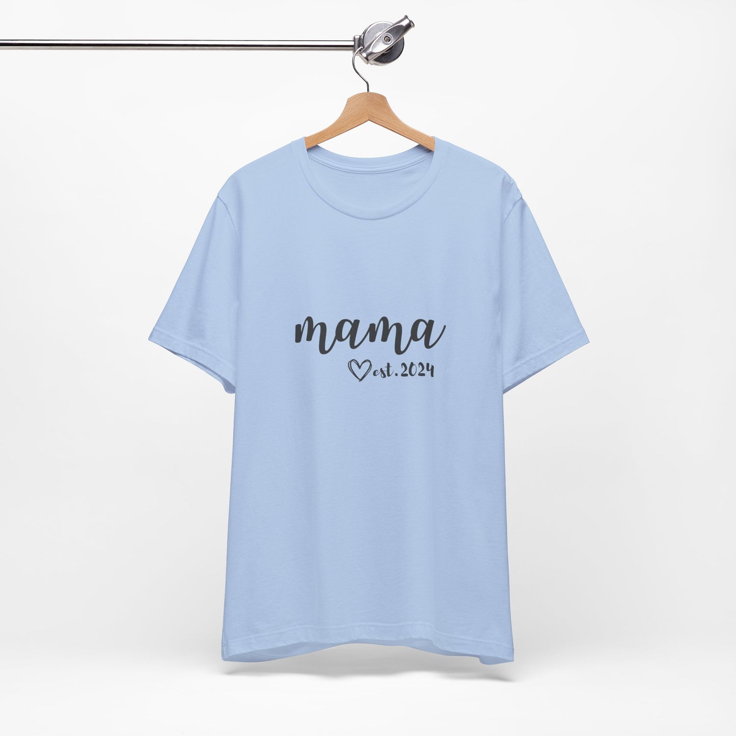 Unisex Jersey Short Sleeve Tee- MAMA EST 2024